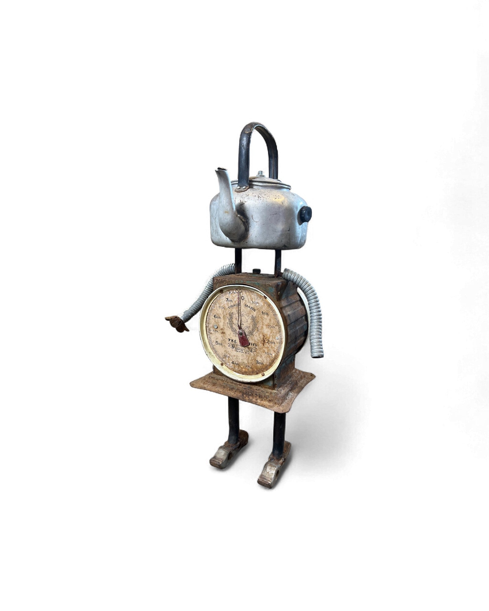 Kettle Head – Upcycled Robot Sculpture Surround Living