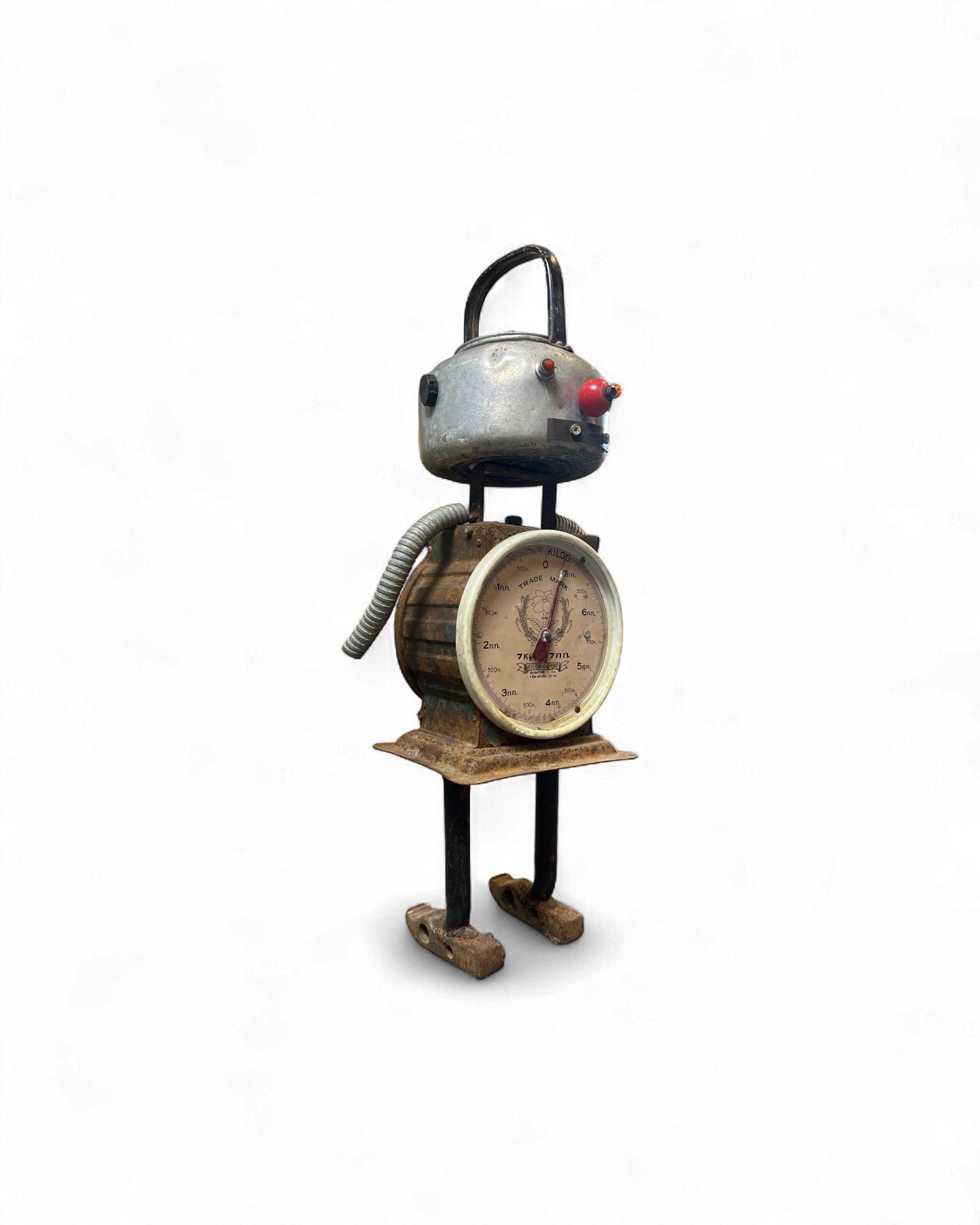 Kettle Head – Upcycled Robot Sculpture Surround Living