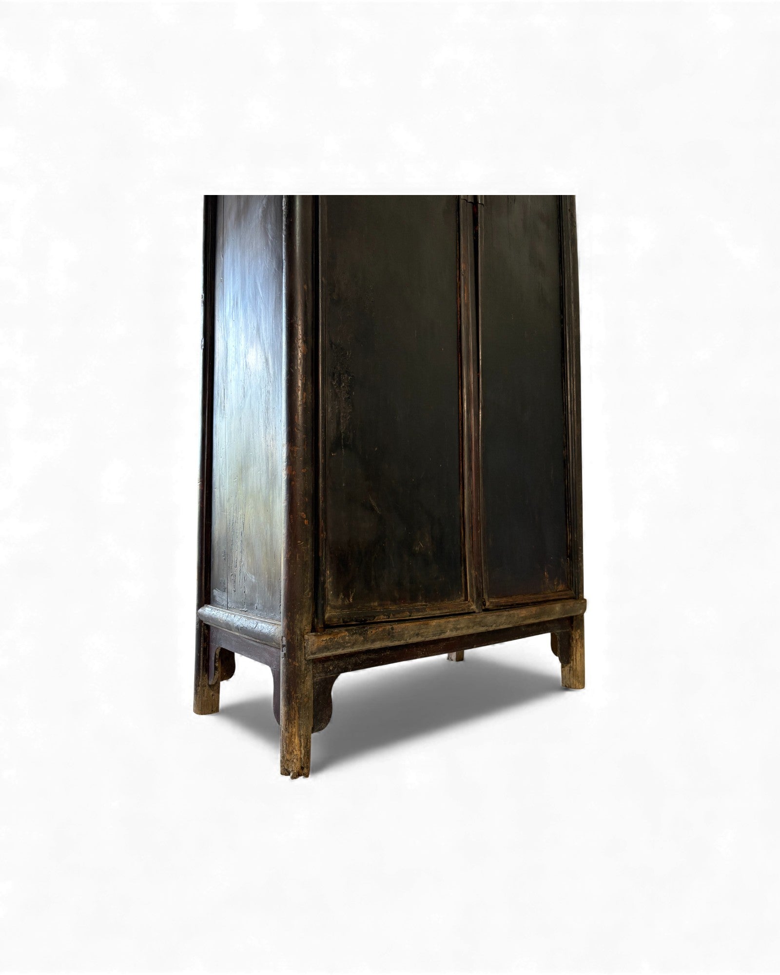 Smoked Black Lacquer Elm Cabinet with Aged Patina - Surround Living - 39