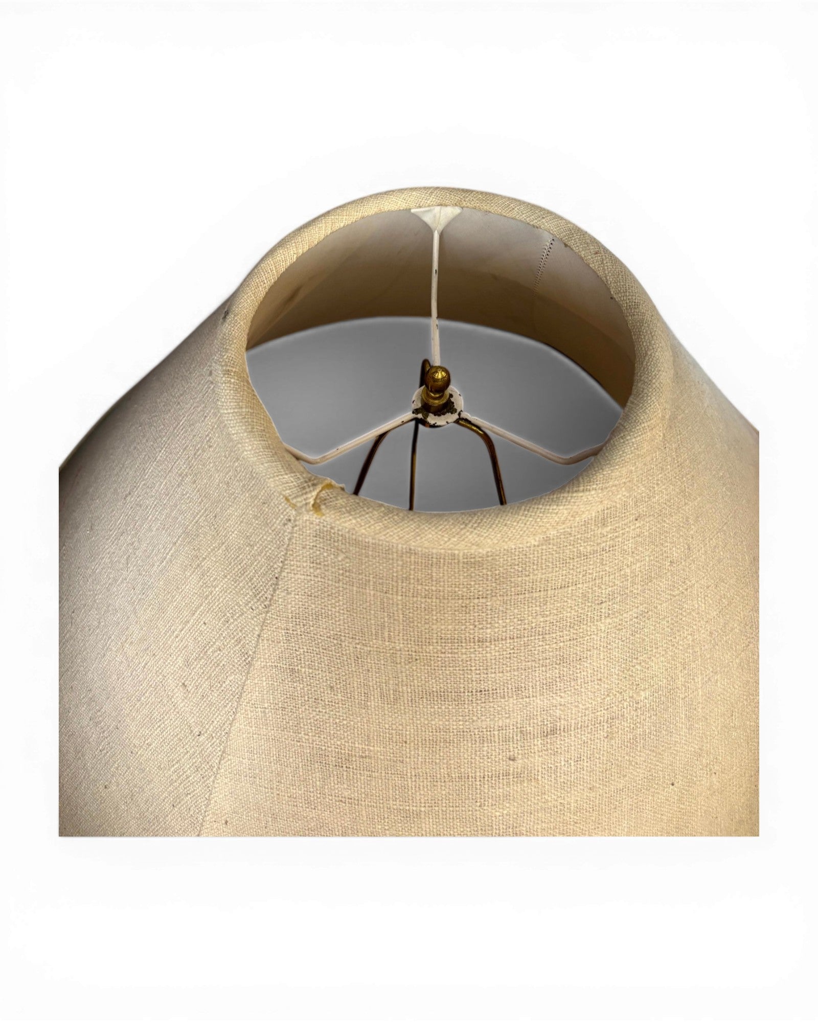 Dark Cocoa Carved Ceramic Table Lamp with Gloss Linen Shade - Surround Living - 11