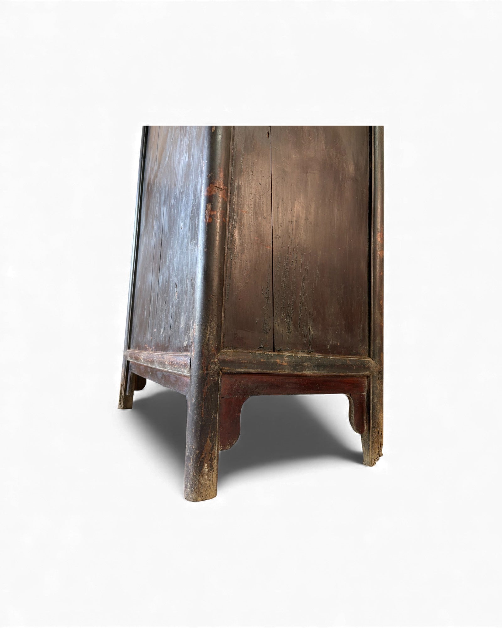 Smoked Black Lacquer Elm Cabinet with Aged Patina - Surround Living - 36