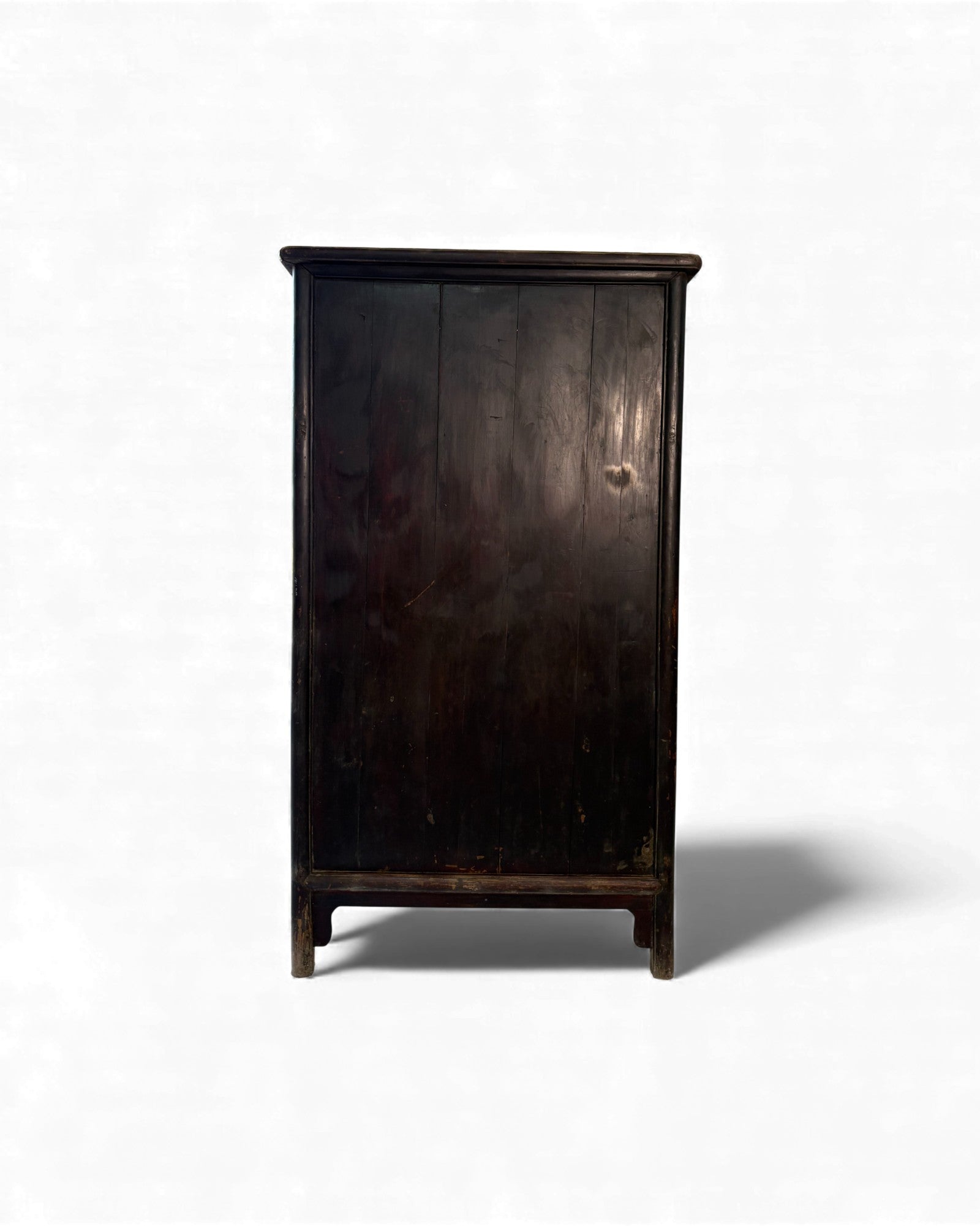 Smoked Black Lacquer Elm Cabinet with Aged Patina - Surround Living - 10