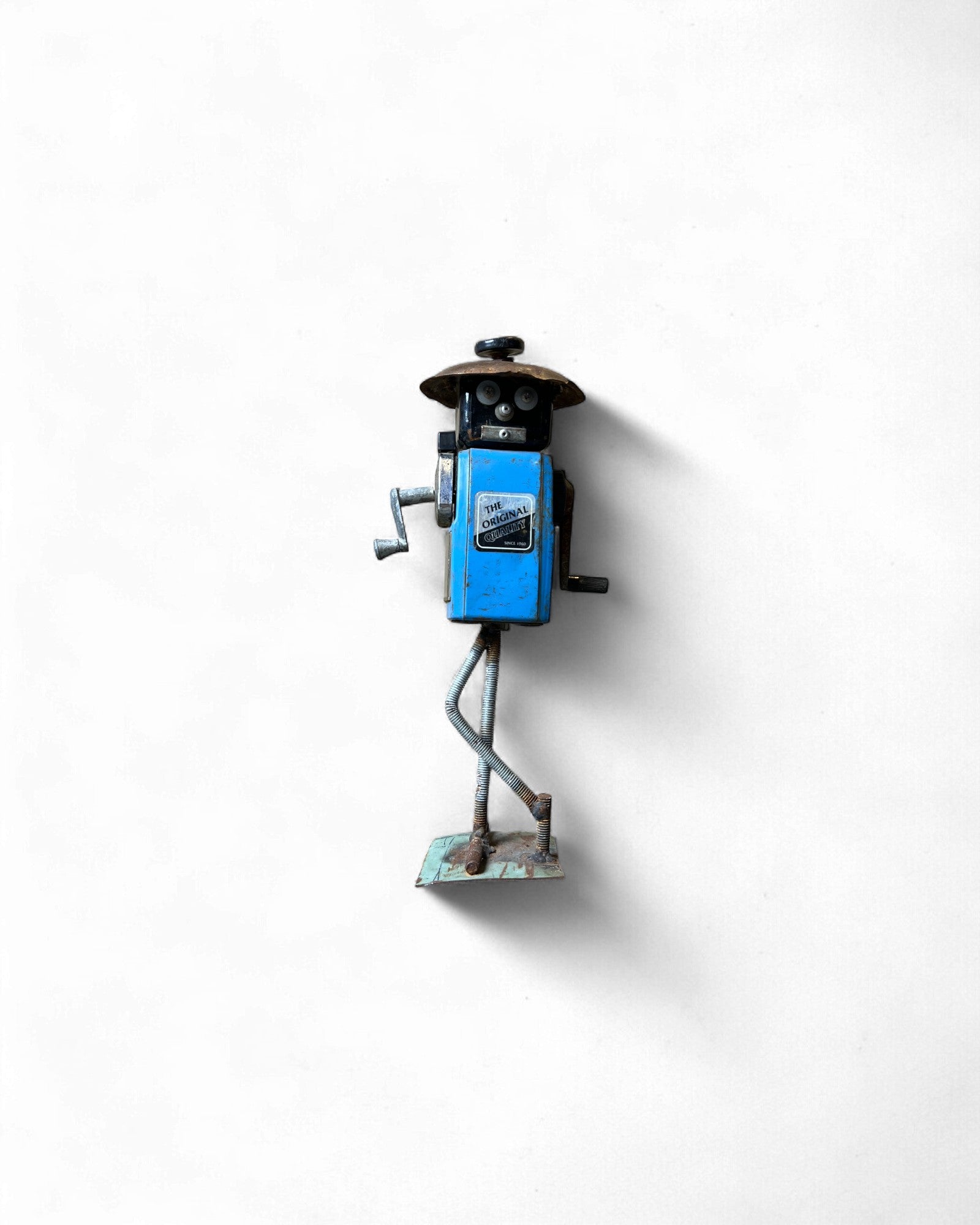 Industrial Pencil Sharpener Robot Figurine Surround Living