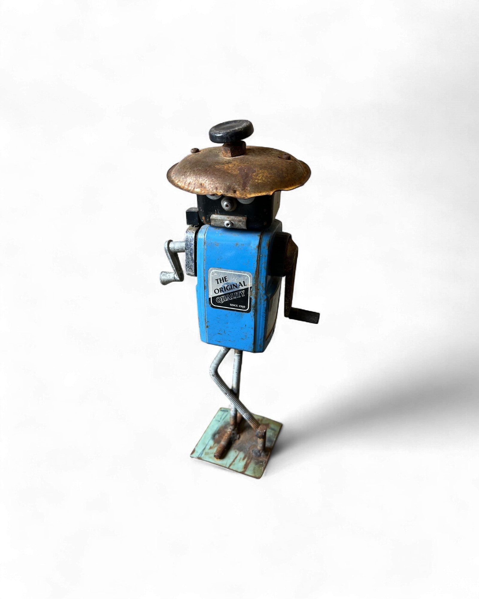 Industrial Pencil Sharpener Robot Figurine Surround Living
