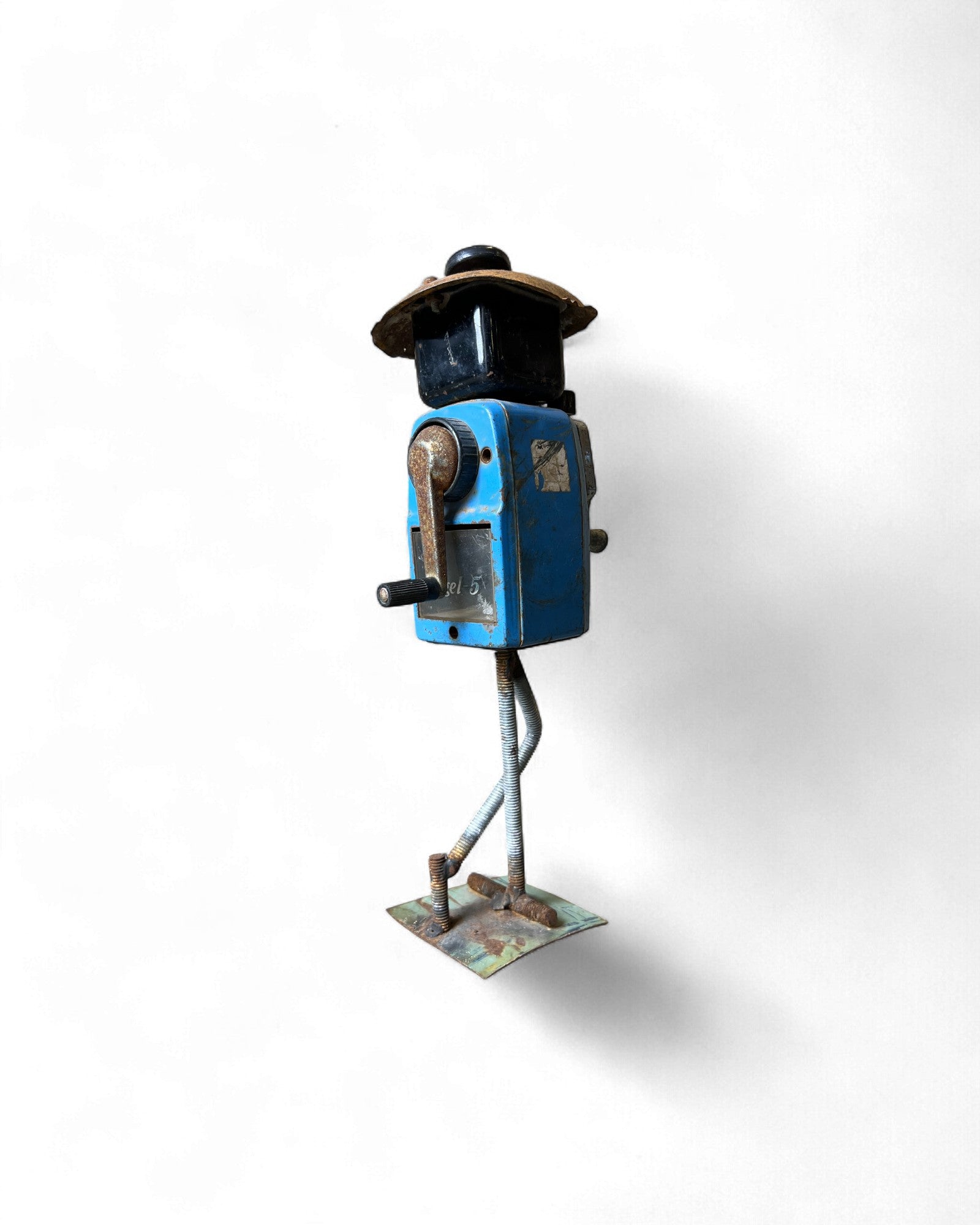 Industrial Pencil Sharpener Robot Figurine Surround Living