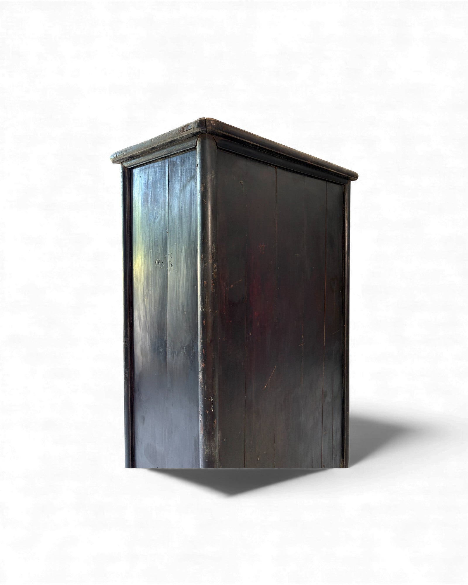 Smoked Black Lacquer Elm Cabinet with Aged Patina - Surround Living - 37