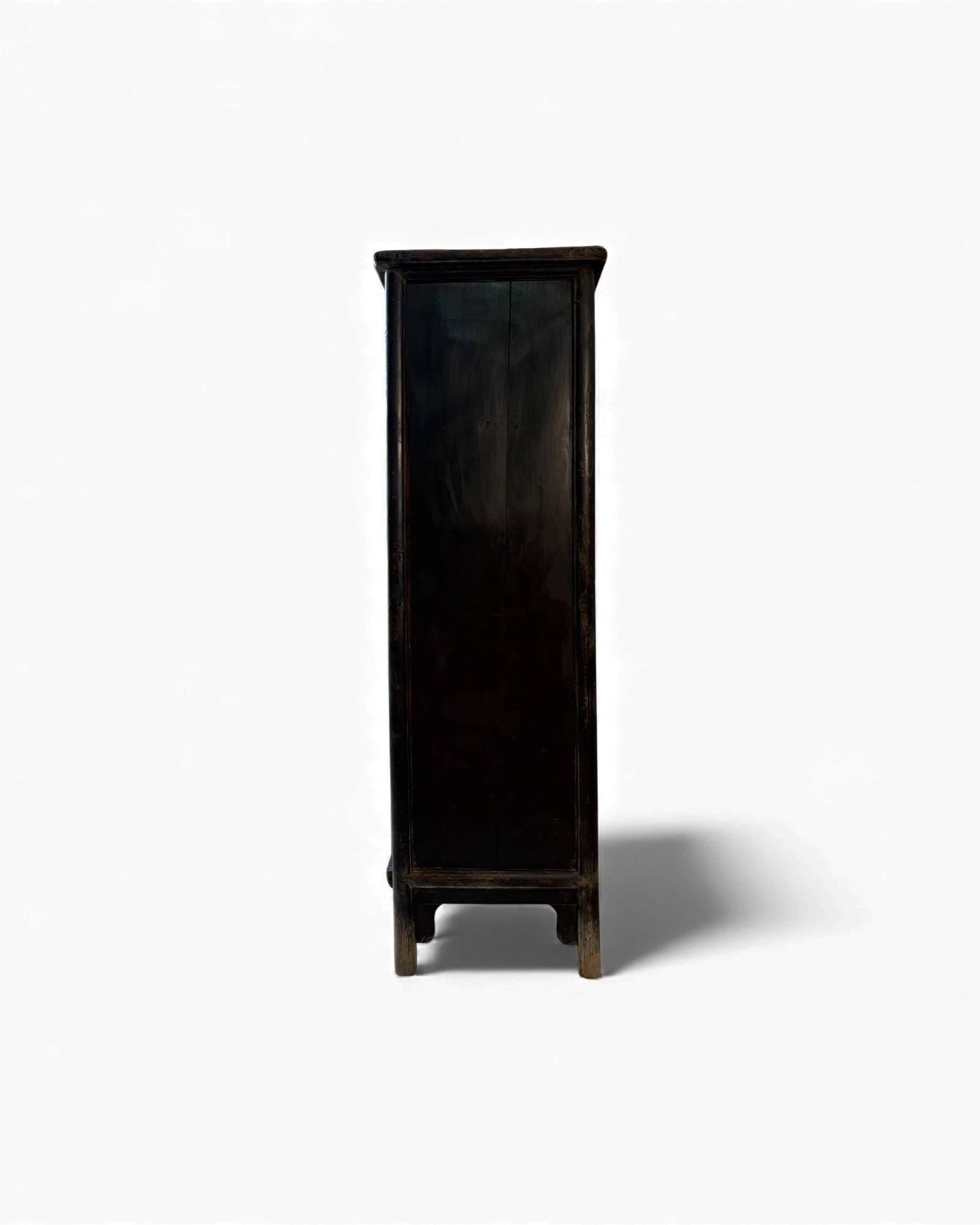 Smoked Black Lacquer Elm Cabinet with Aged Patina - Surround Living - 18
