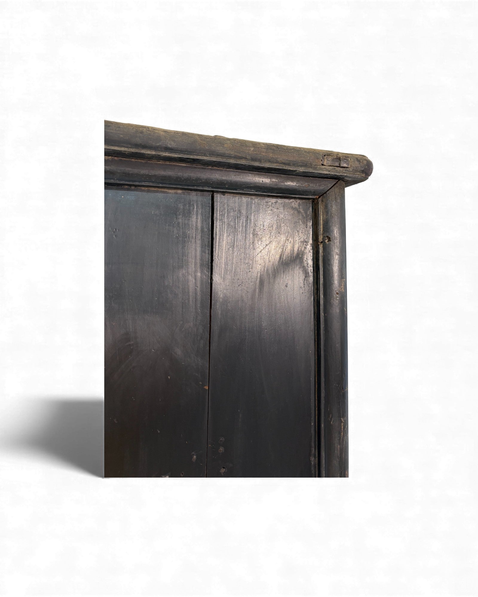 Smoked Black Lacquer Elm Cabinet with Aged Patina - Surround Living - 26