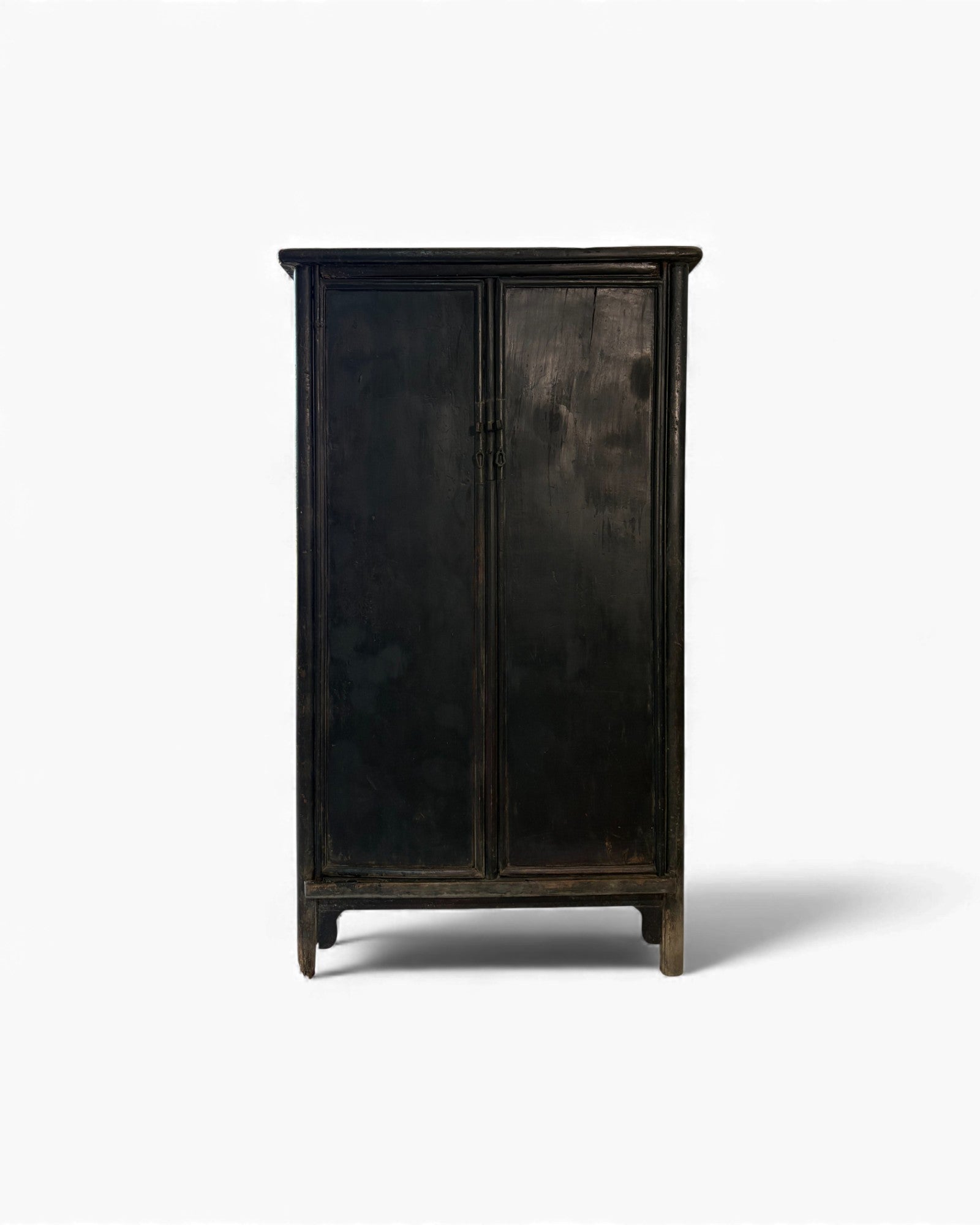 Smoked Black Lacquer Elm Cabinet with Aged Patina - Surround Living - 16