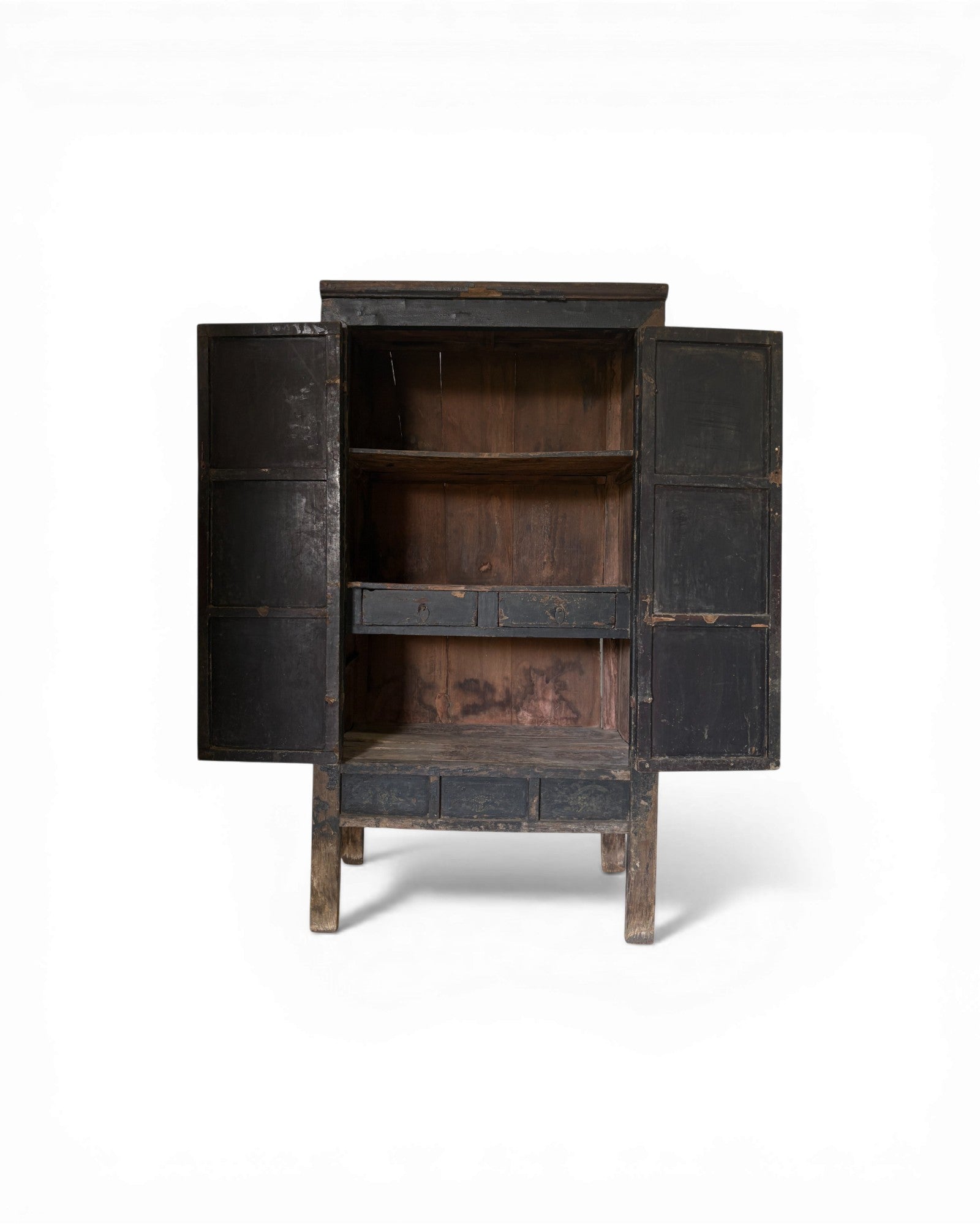 Black Lacquer Floral Cabinet - Surround Living - 4