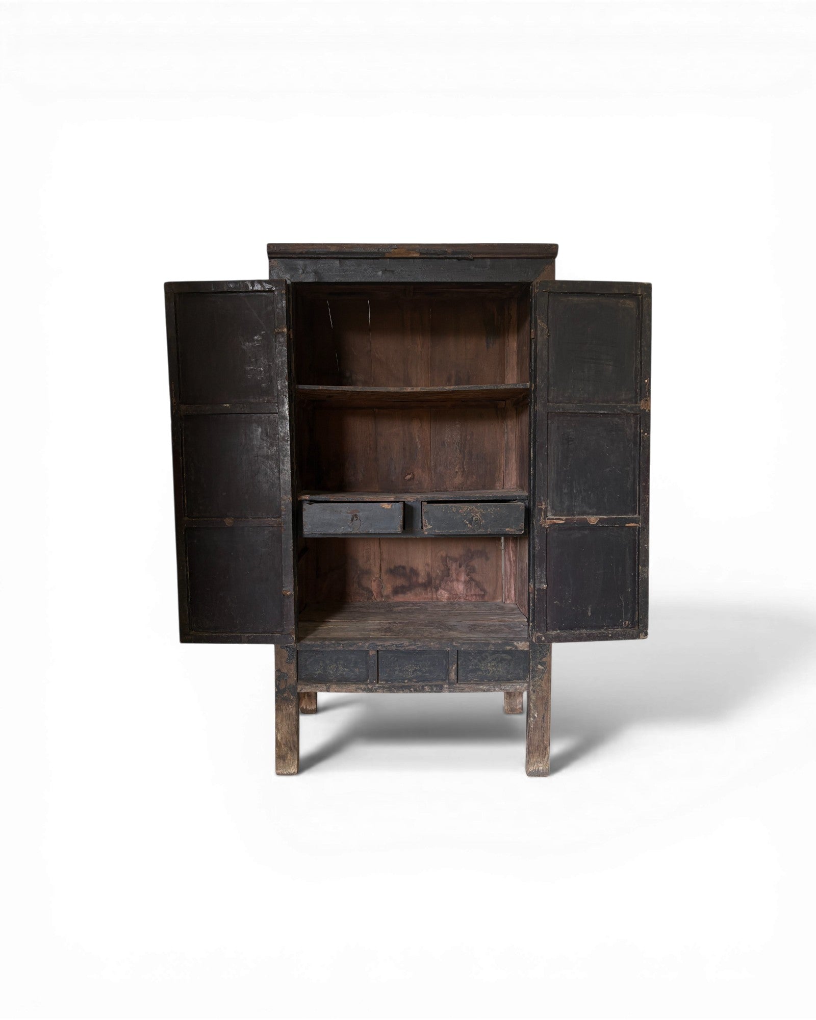 Black Lacquer Floral Cabinet - Surround Living - 41