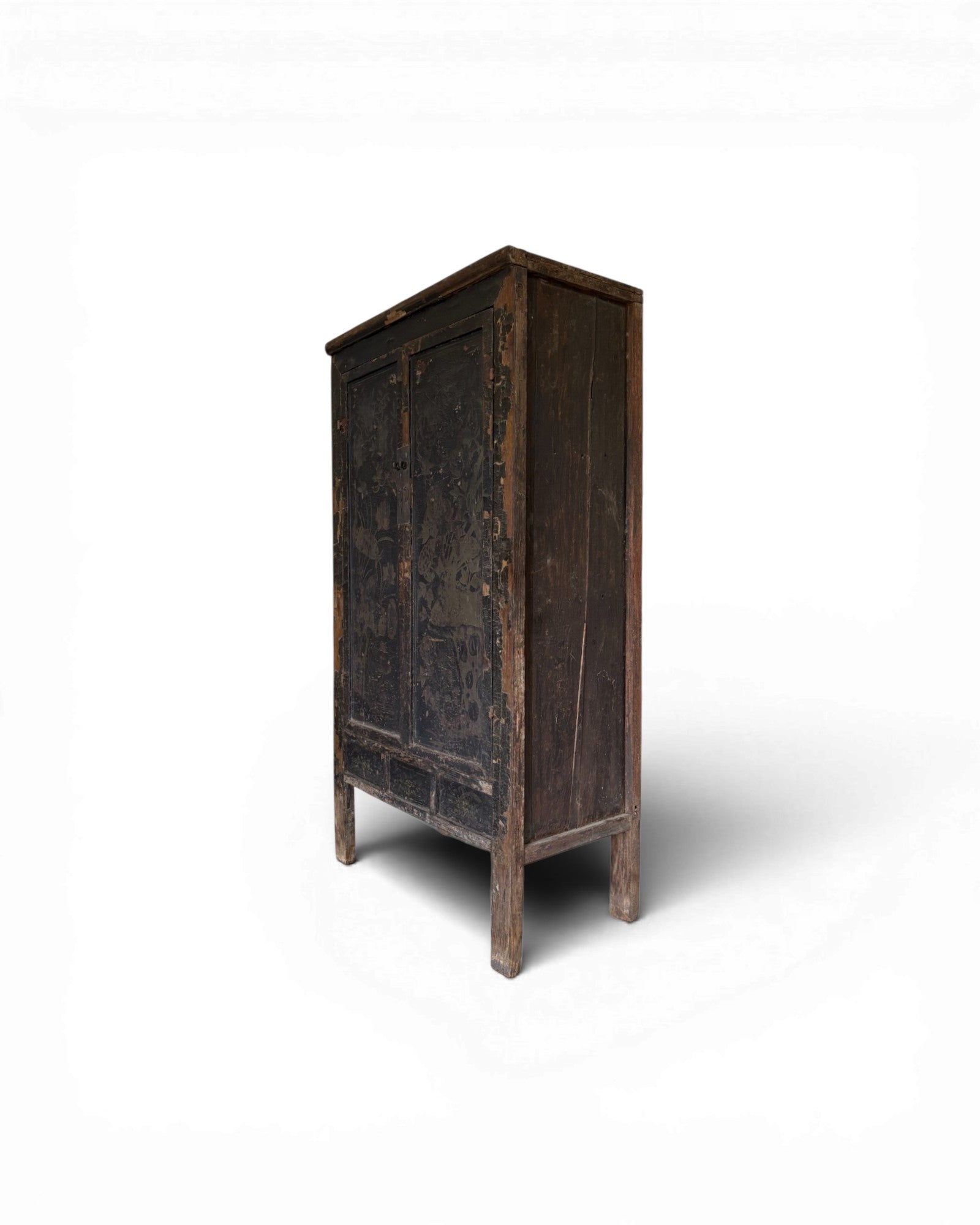 Black Lacquer Floral Cabinet - Surround Living - 3