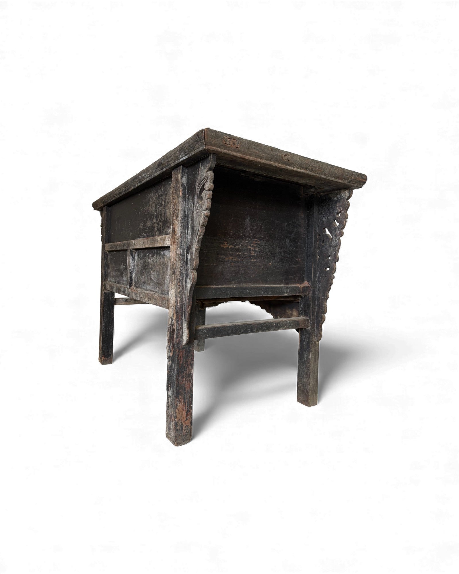Black Lacquer Carved Elm Coffer - Surround Living - 12