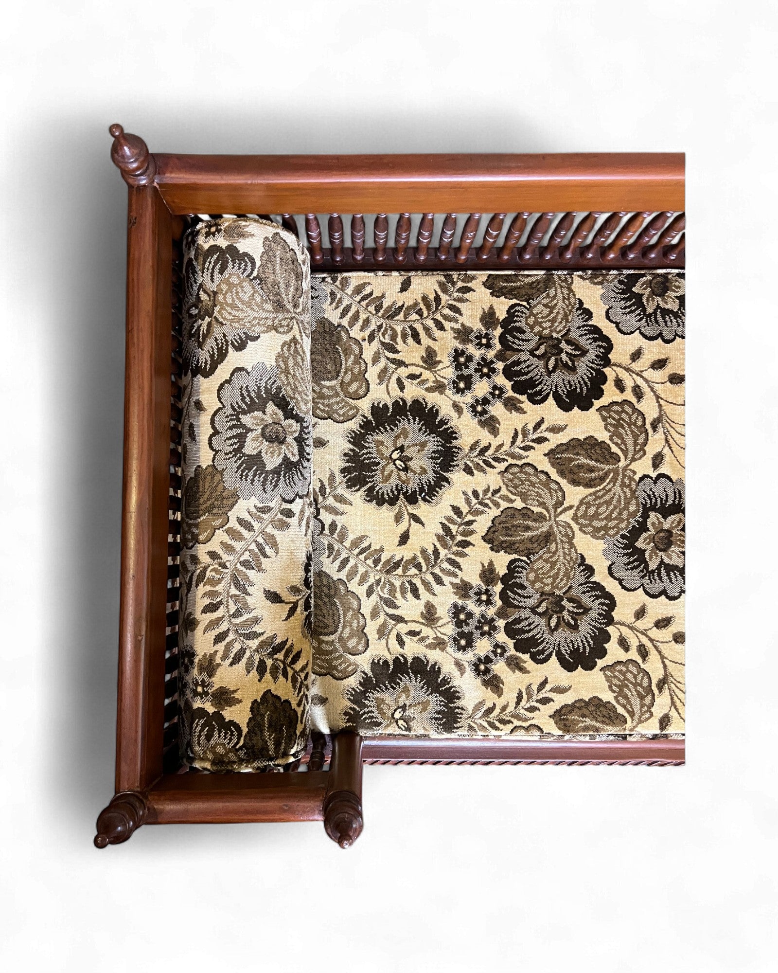 Hand-Carved Burmese Daybed with Phoenix Motifs - Surround Living