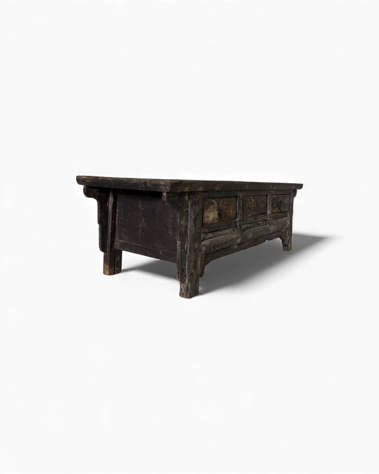Black Lacquer Elm Kang Table with Drawers - Surround Living - 11