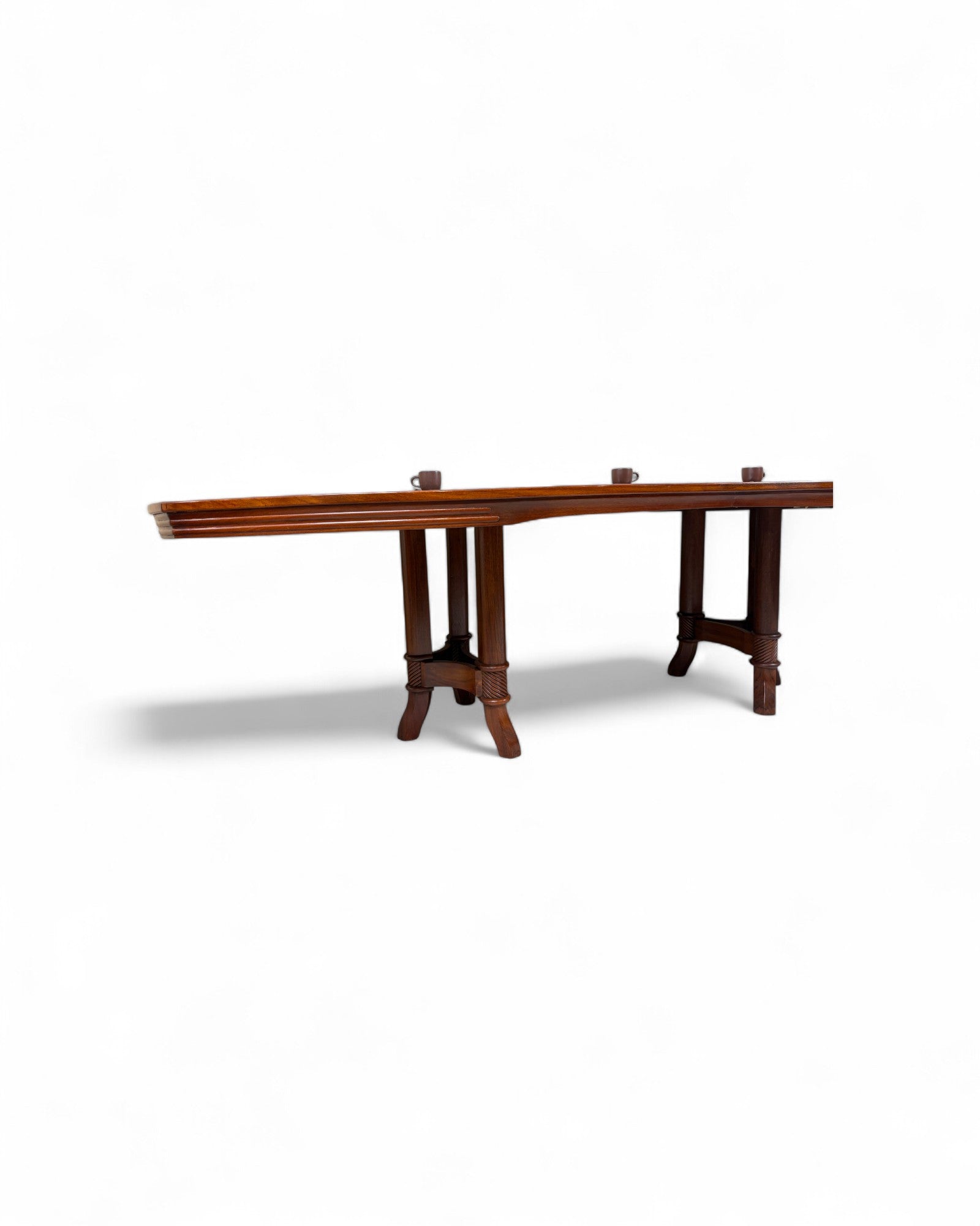 Chinese Rosewood Dining Table with Wild Pearl Inlay - Reproduction