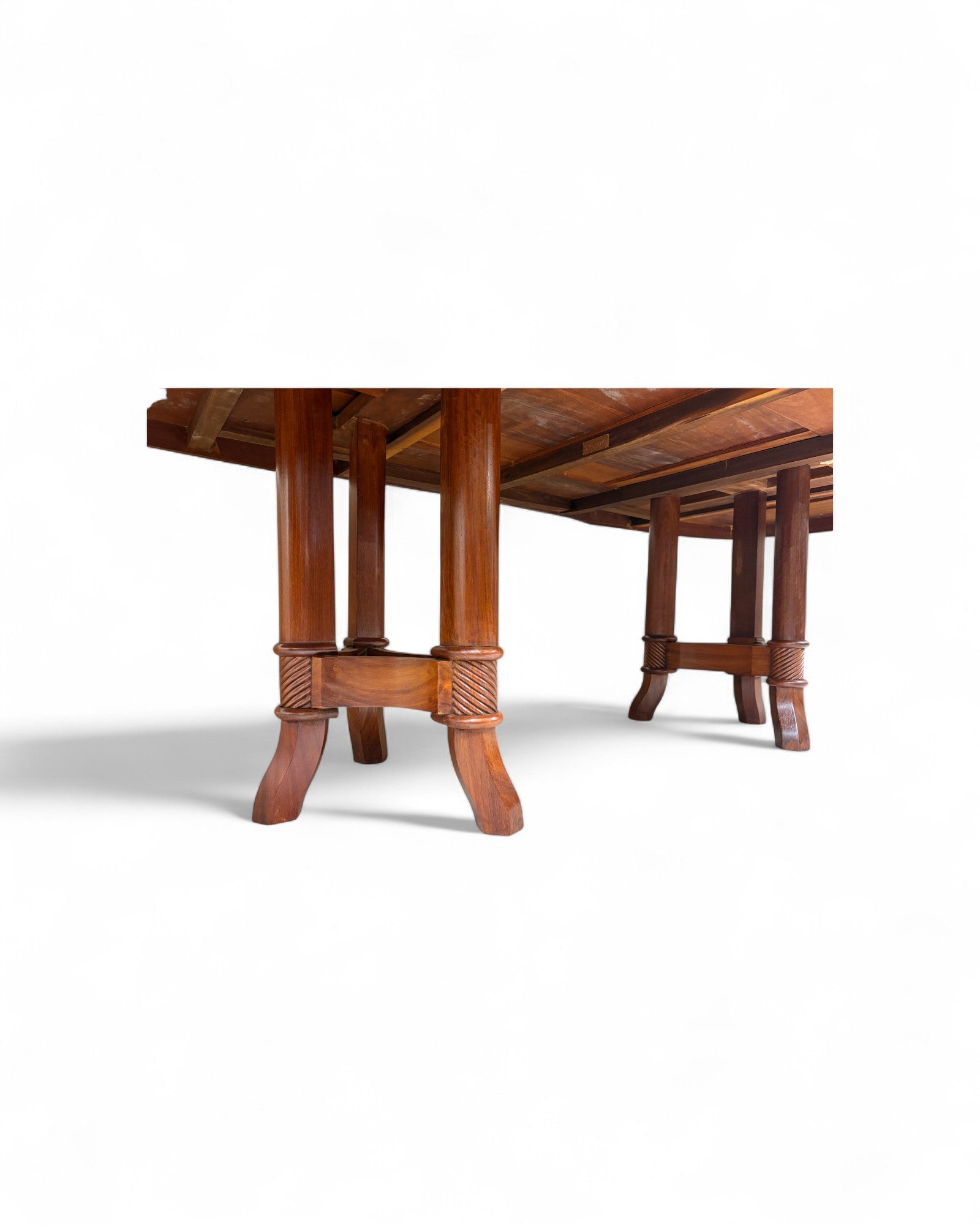 Chinese Rosewood Dining Table with Wild Pearl Inlay - Reproduction