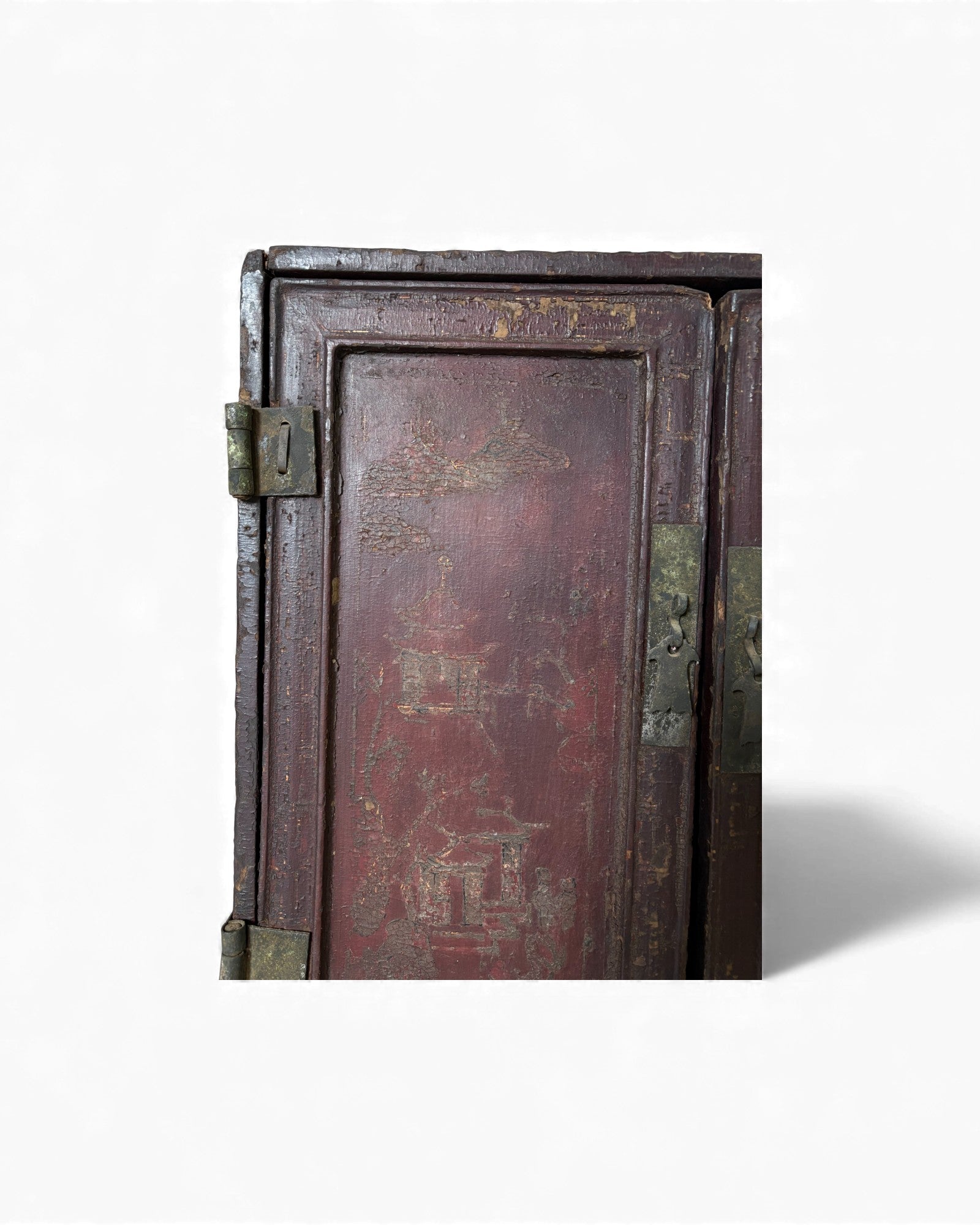 Red Lacquer Portable Buddhist Shrine Cabinet - Surround Living - 22