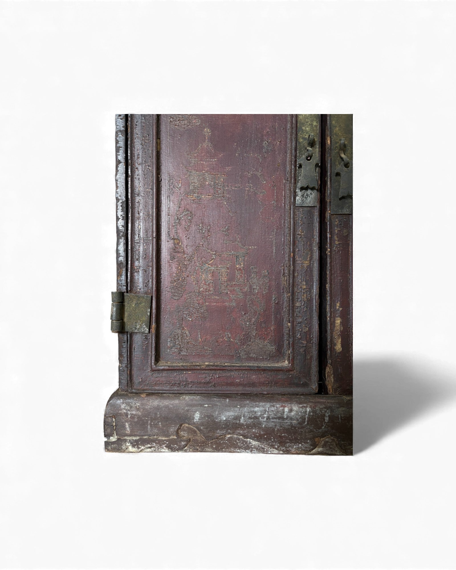 Red Lacquer Portable Buddhist Shrine Cabinet - Surround Living - 8