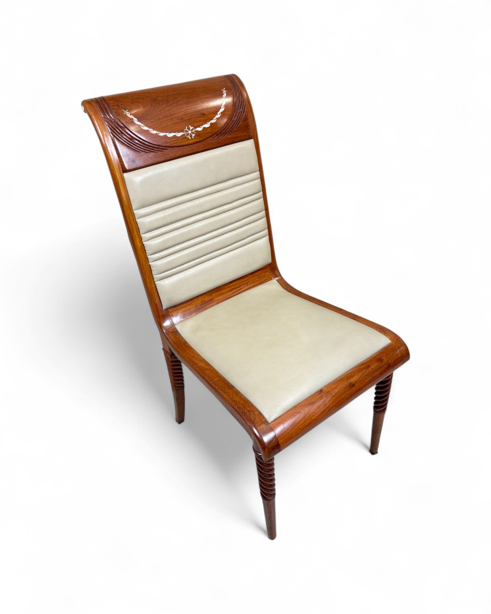 Chinese Rosewood Chair with Pearl Inlay - Reproduction