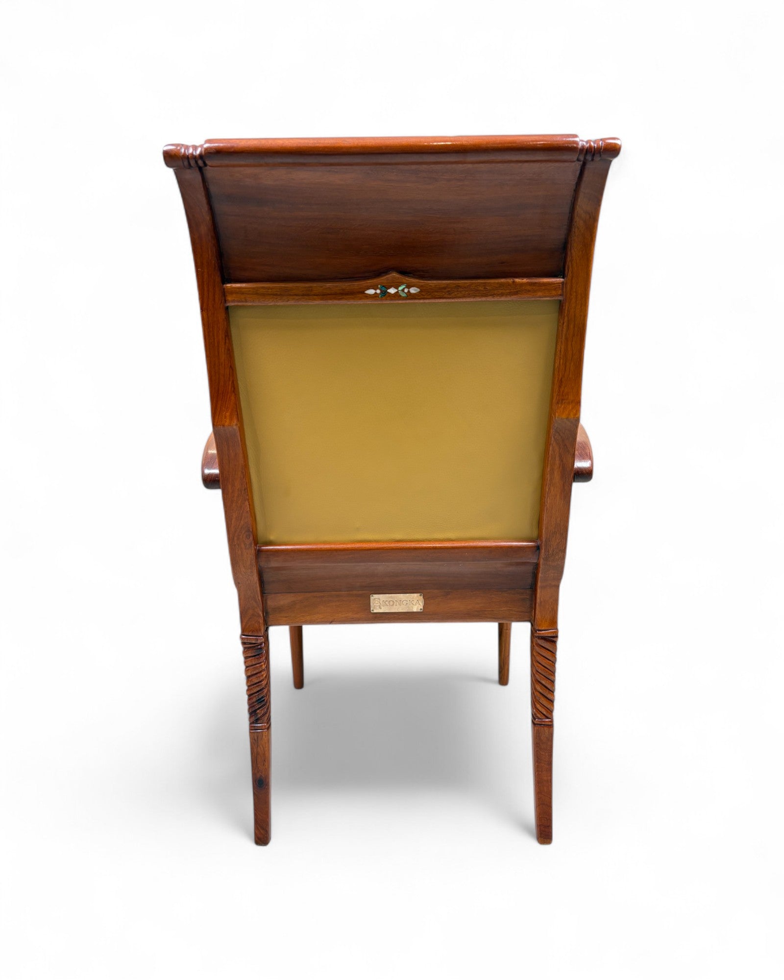 Chinese Rosewood Dining Armchair, Pearl Inlay - Reproduction