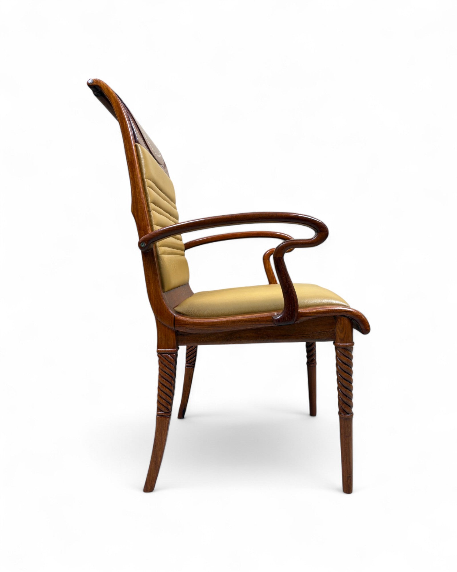 Chinese Rosewood Dining Armchair, Pearl Inlay - Reproduction