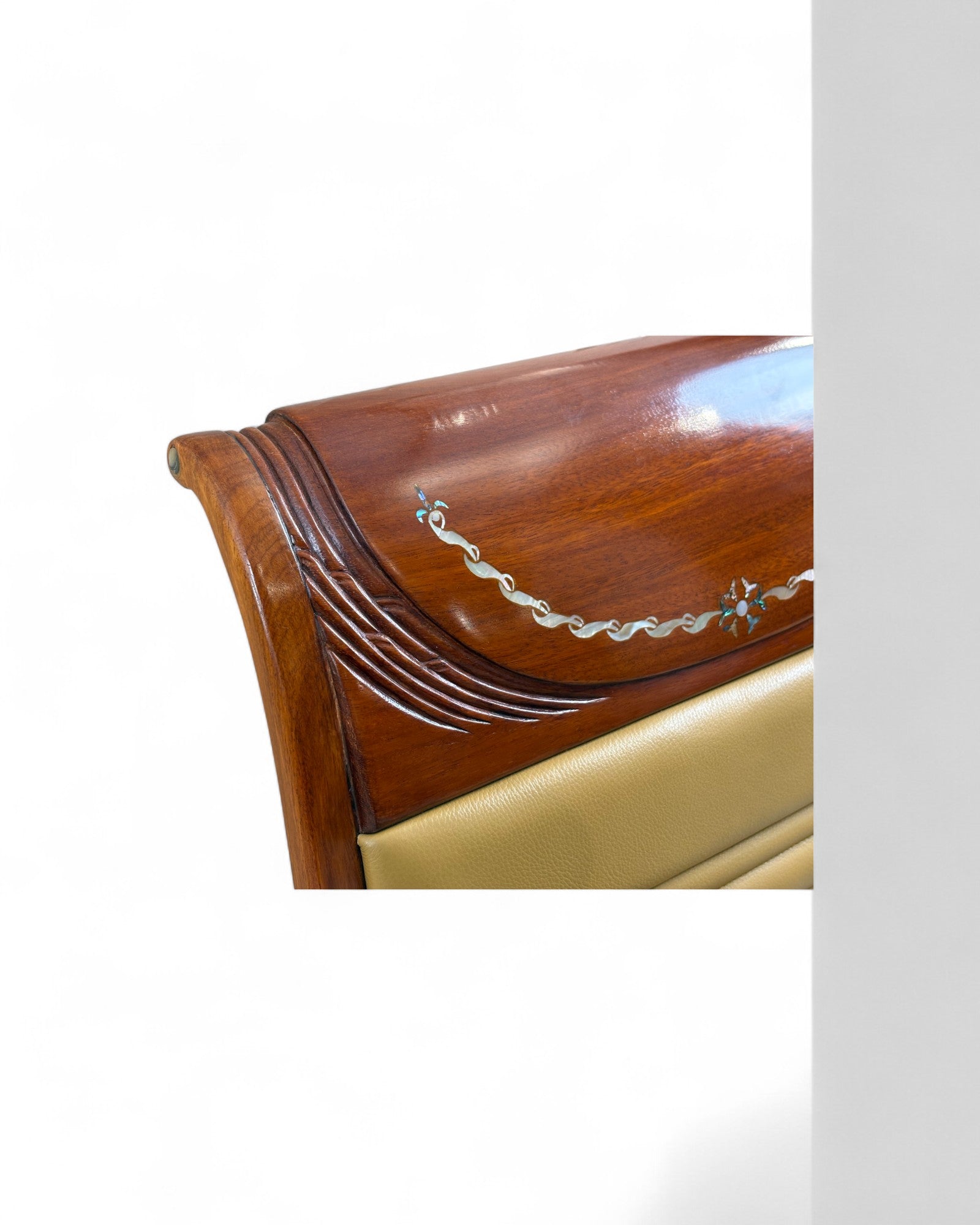 Chinese Rosewood Dining Armchair, Pearl Inlay - Reproduction