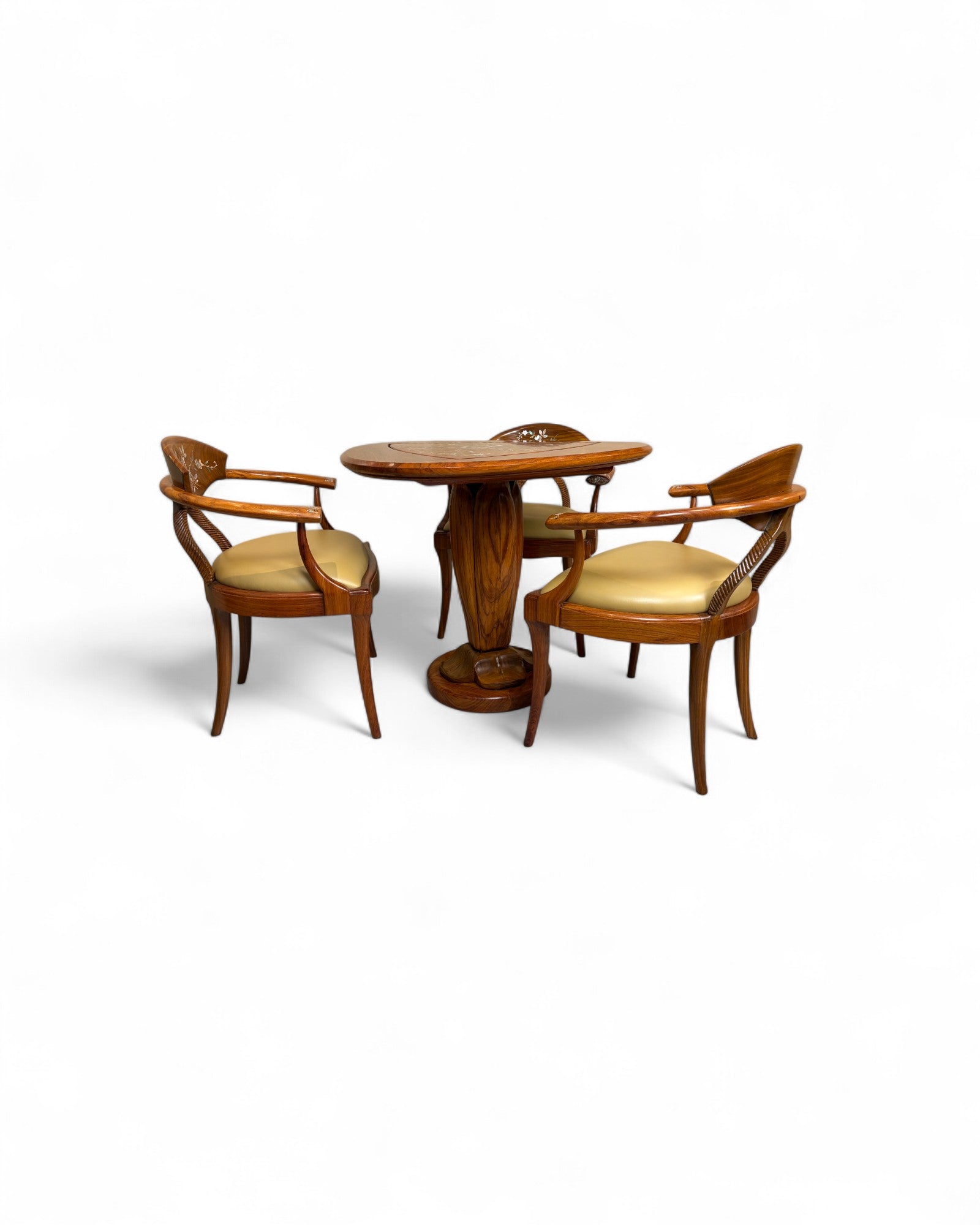 Chinese Rosewood Coffee Table with Pearl Inlay - Reproduction