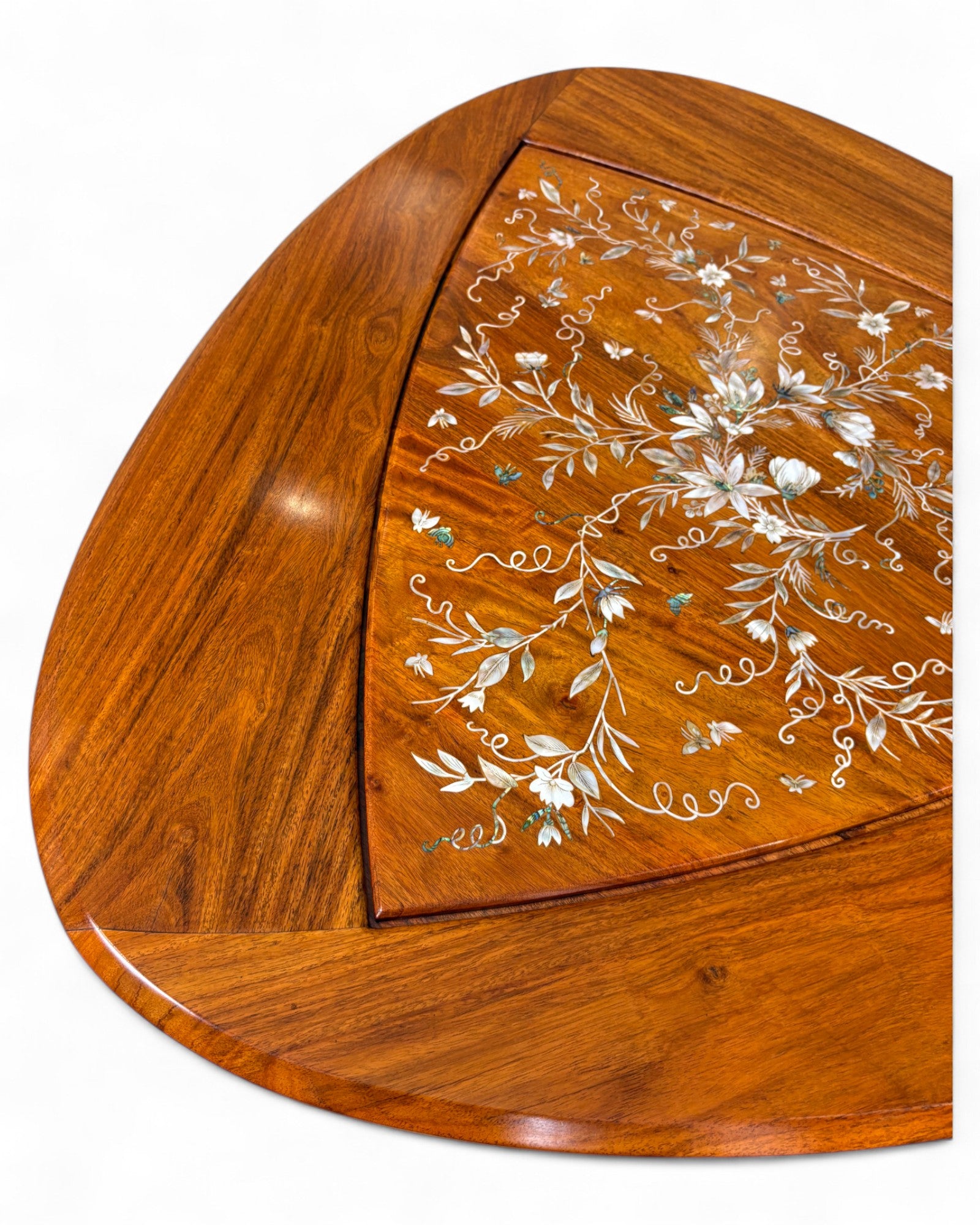 Chinese Rosewood Coffee Table with Pearl Inlay - Reproduction