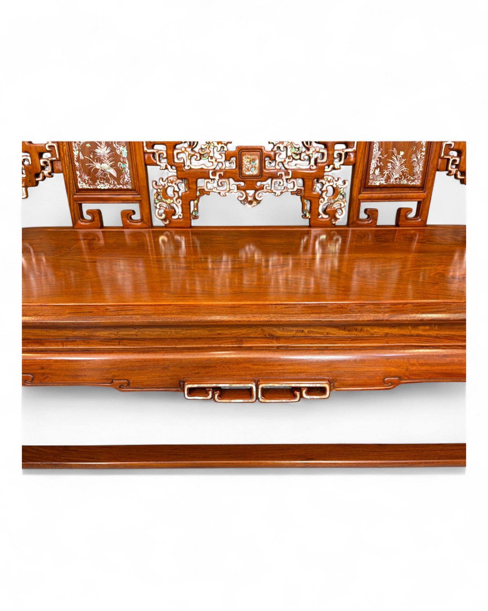 Traditional Chinese Grand Ming Living Room Bench Sofa - Reproduction