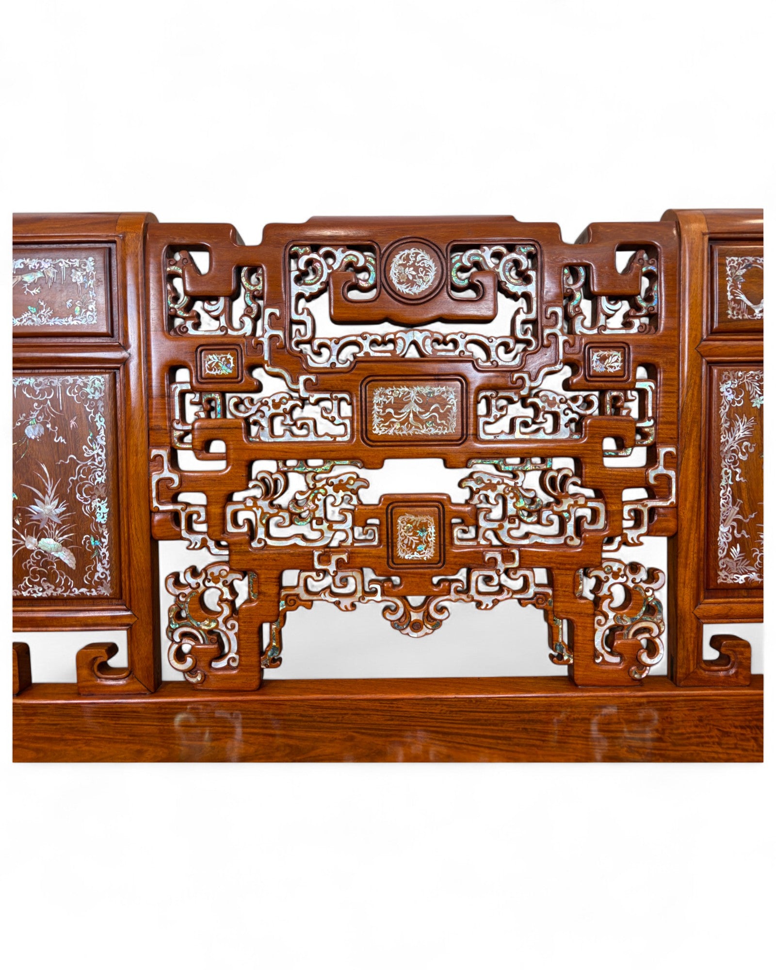 Traditional Chinese Grand Ming Living Room Bench Sofa - Reproduction