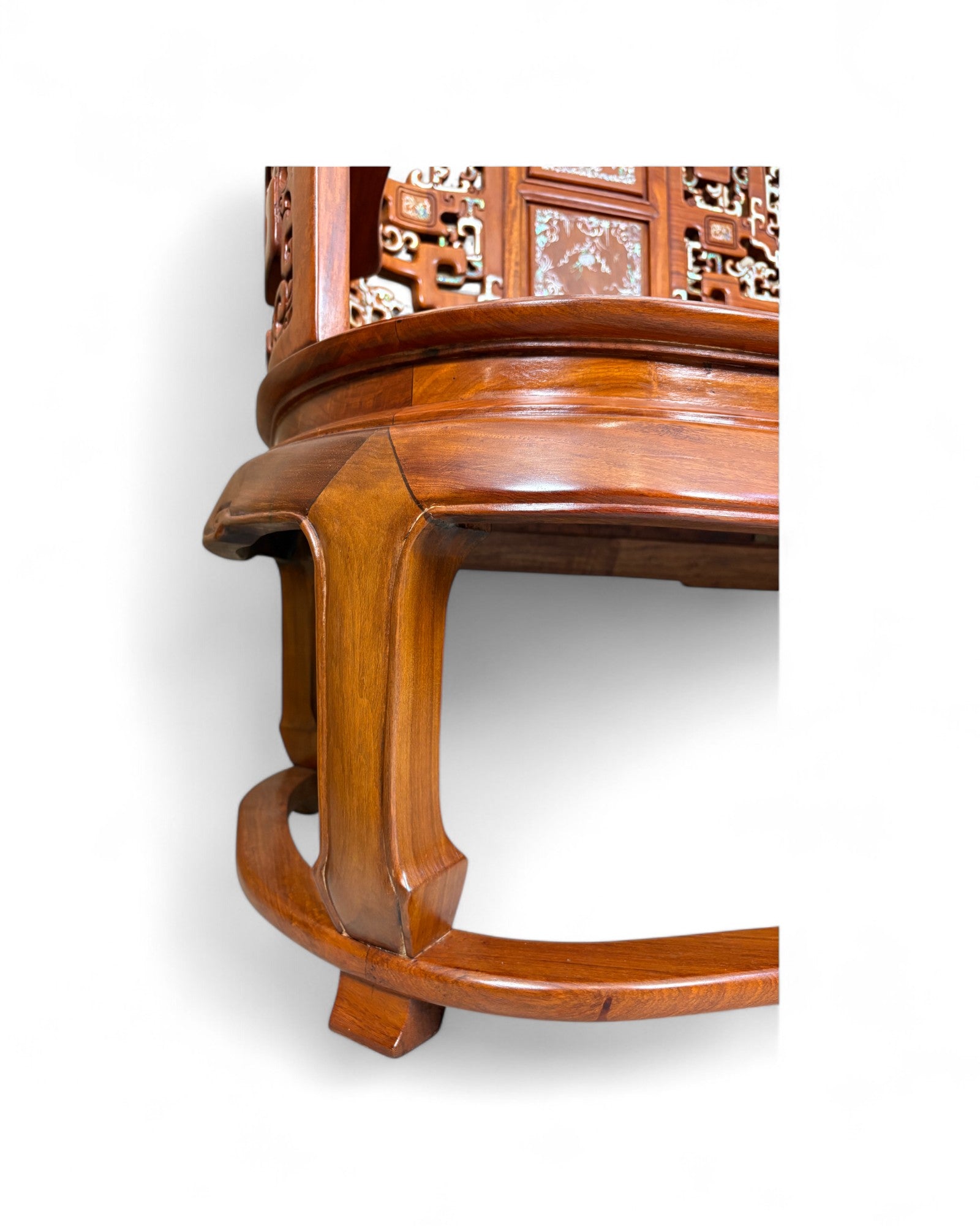 Traditional Chinese Grand Ming Living Room Bench Sofa - Reproduction