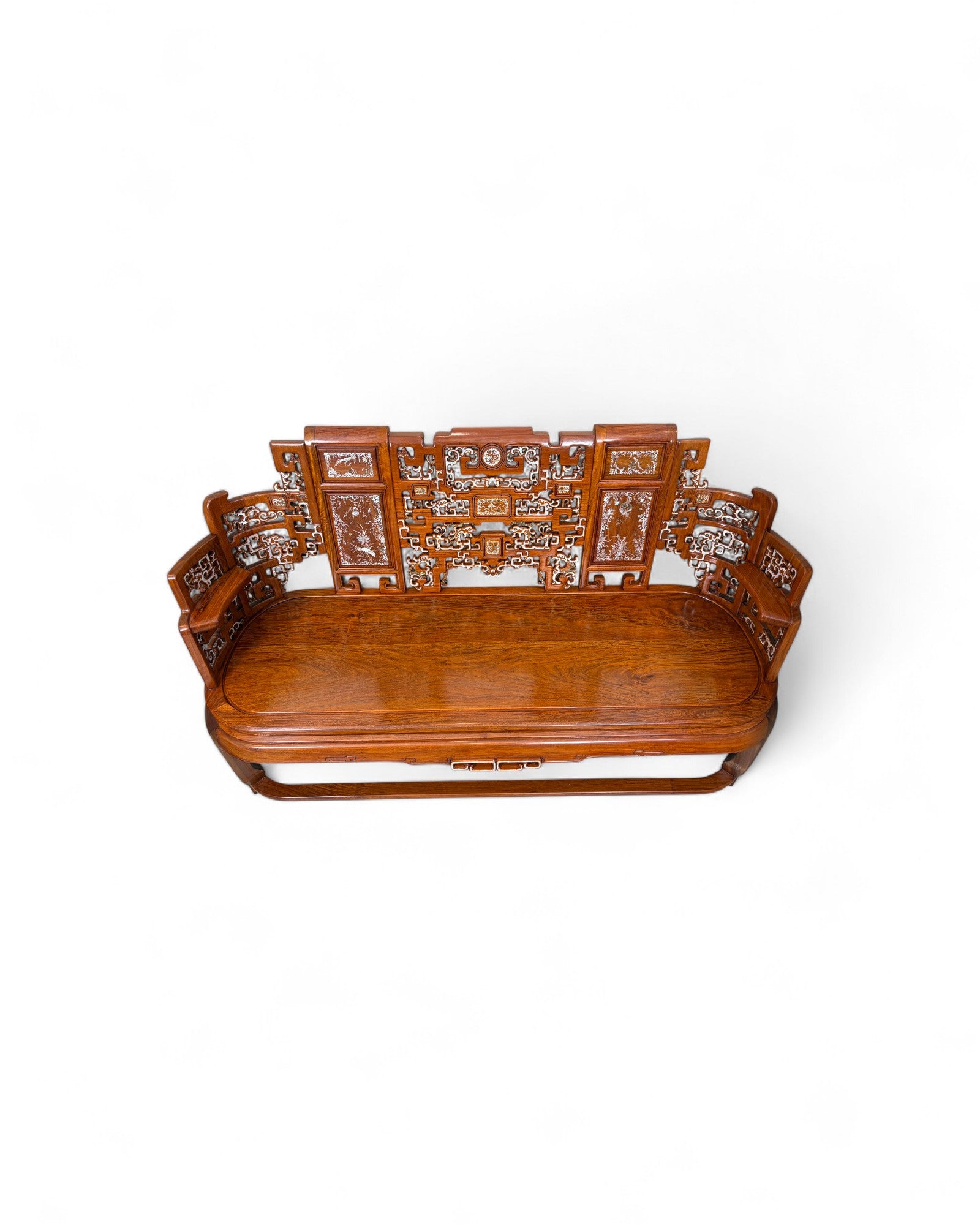 Traditional Chinese Grand Ming Living Room Bench Sofa - Reproduction