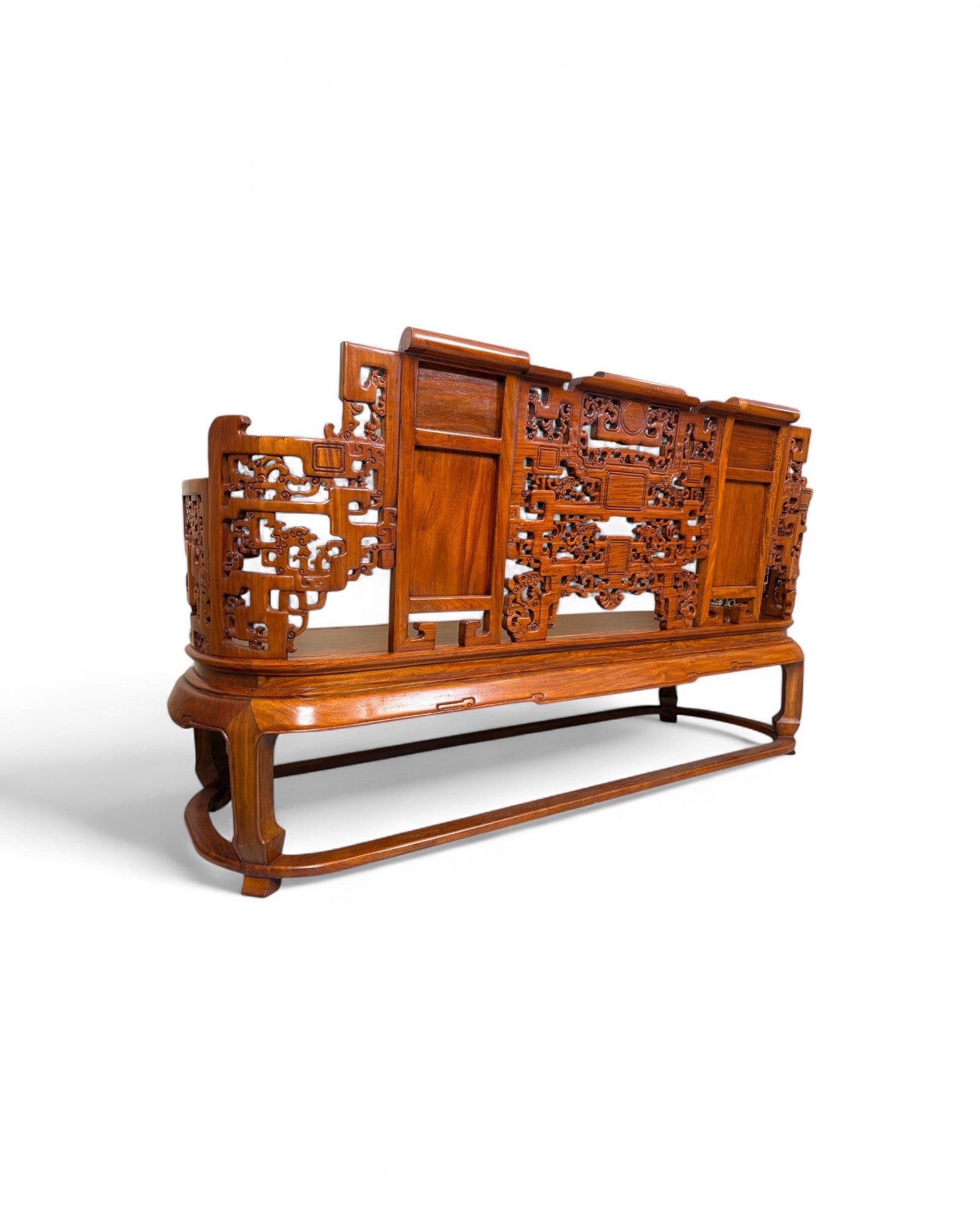 Traditional Chinese Grand Ming Living Room Bench Sofa - Reproduction