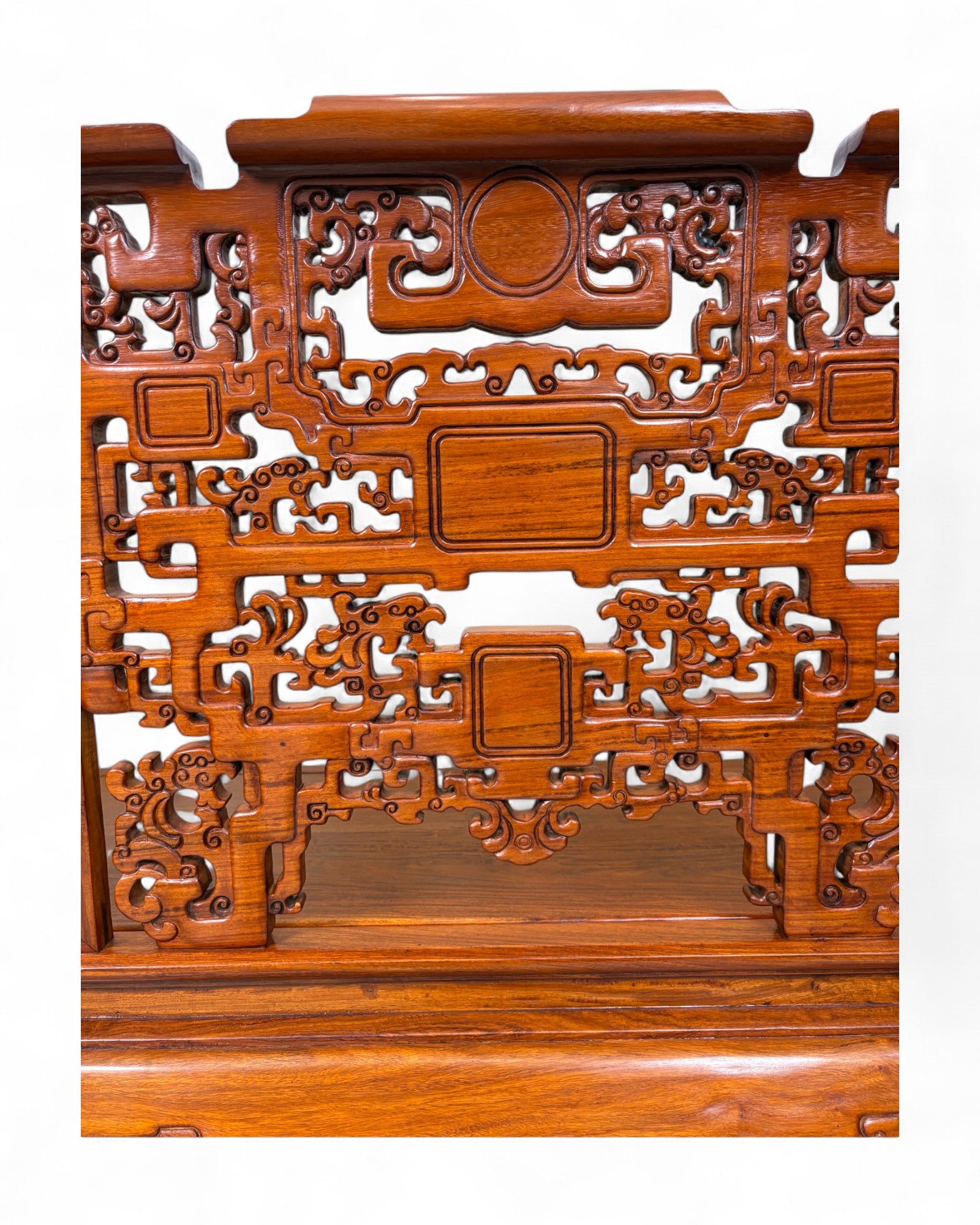 Traditional Chinese Grand Ming Living Room Bench Sofa - Reproduction