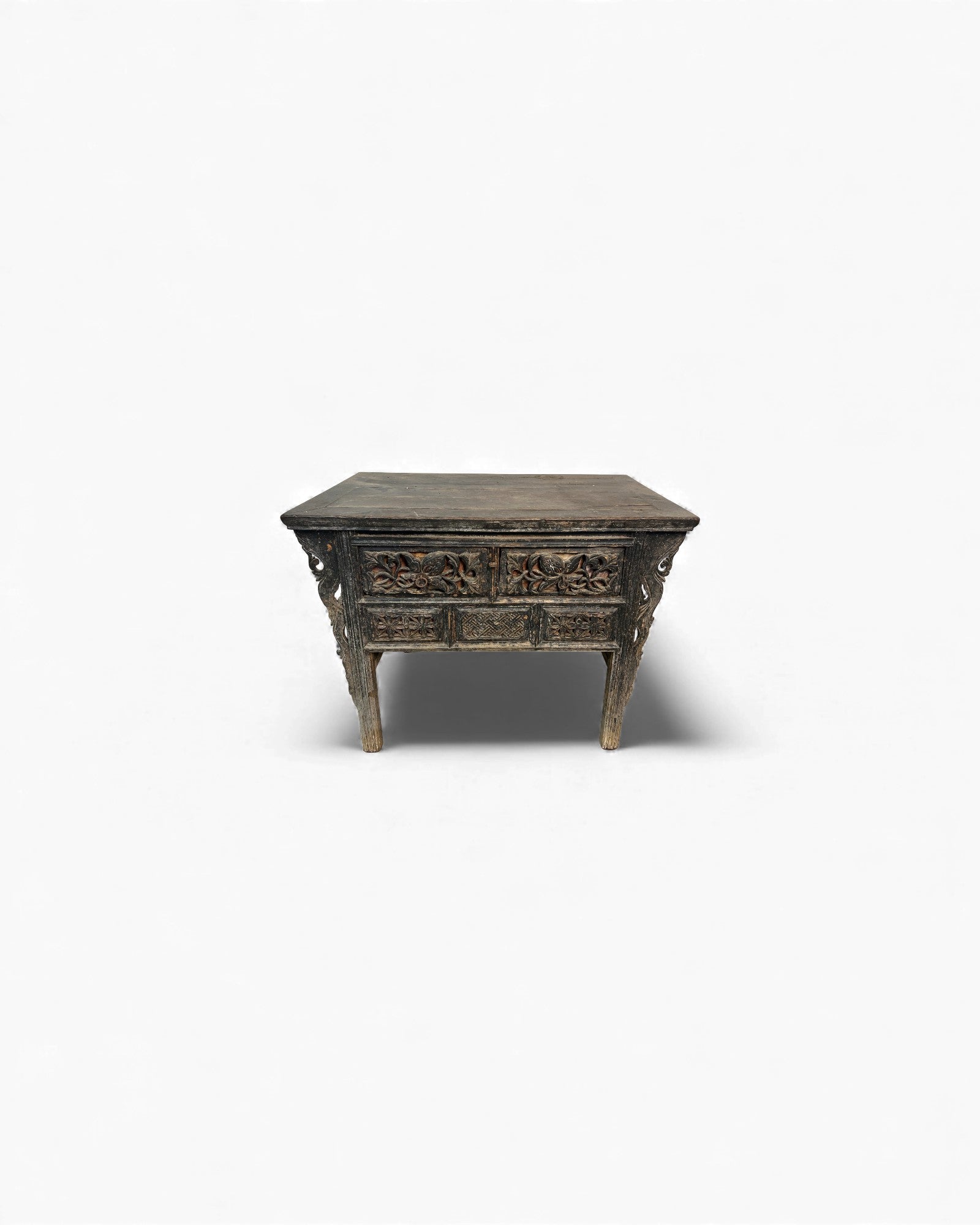 Shanxi Distressed Accented Wooden Sideboard - Surround Living - 1