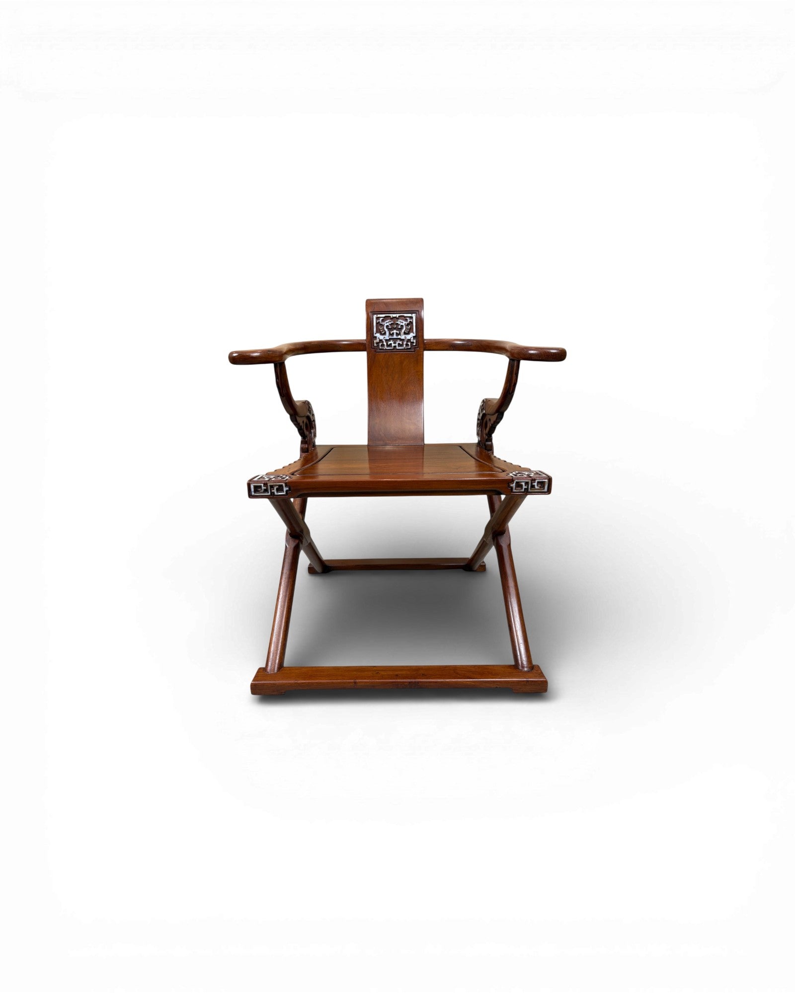 Chinese Reproduction Ming-style folding Horseshoe-back Armchair