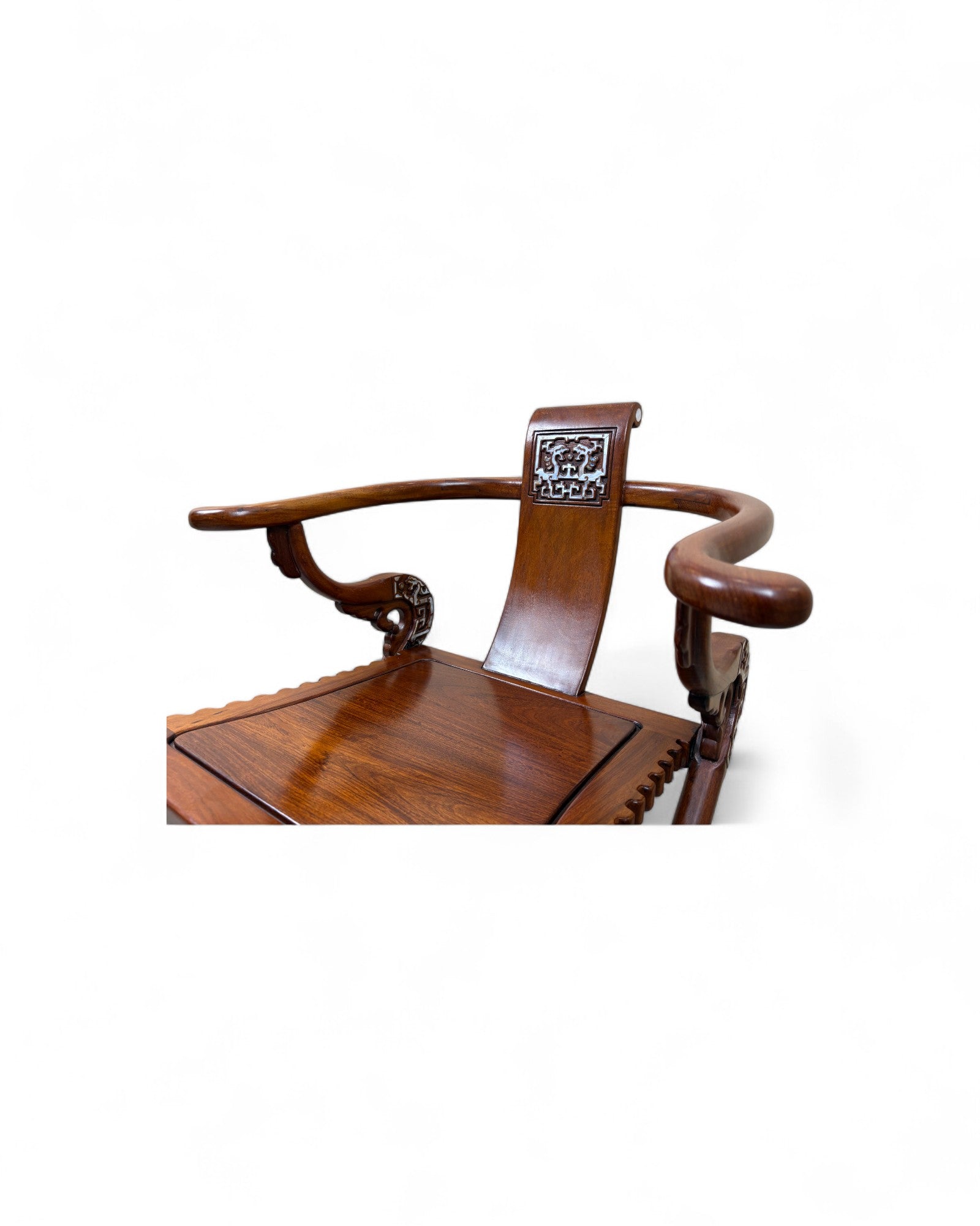 Chinese Reproduction Ming-style folding Horseshoe-back Armchair