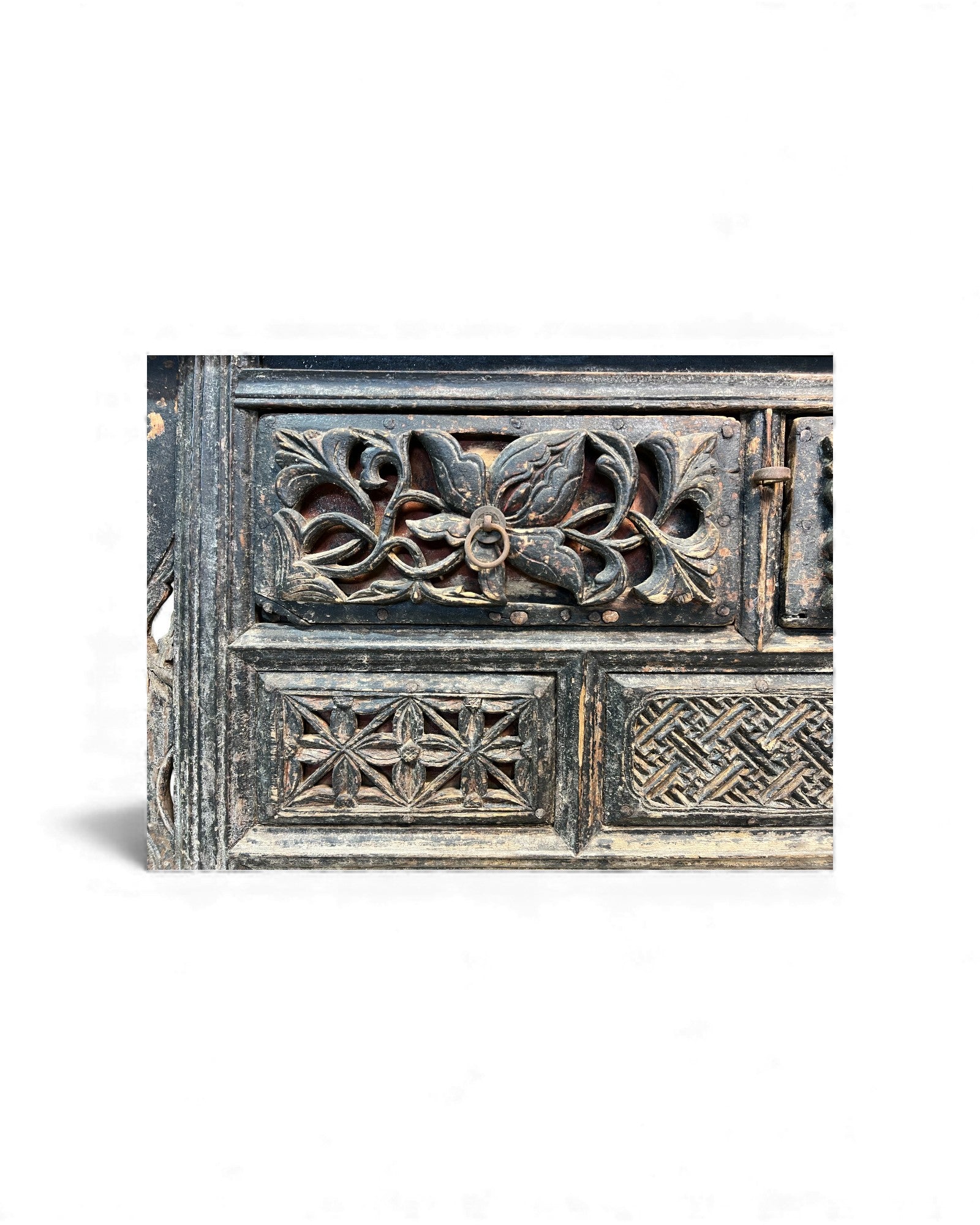 Shanxi Distressed Accented Wooden Sideboard - Surround Living - 33