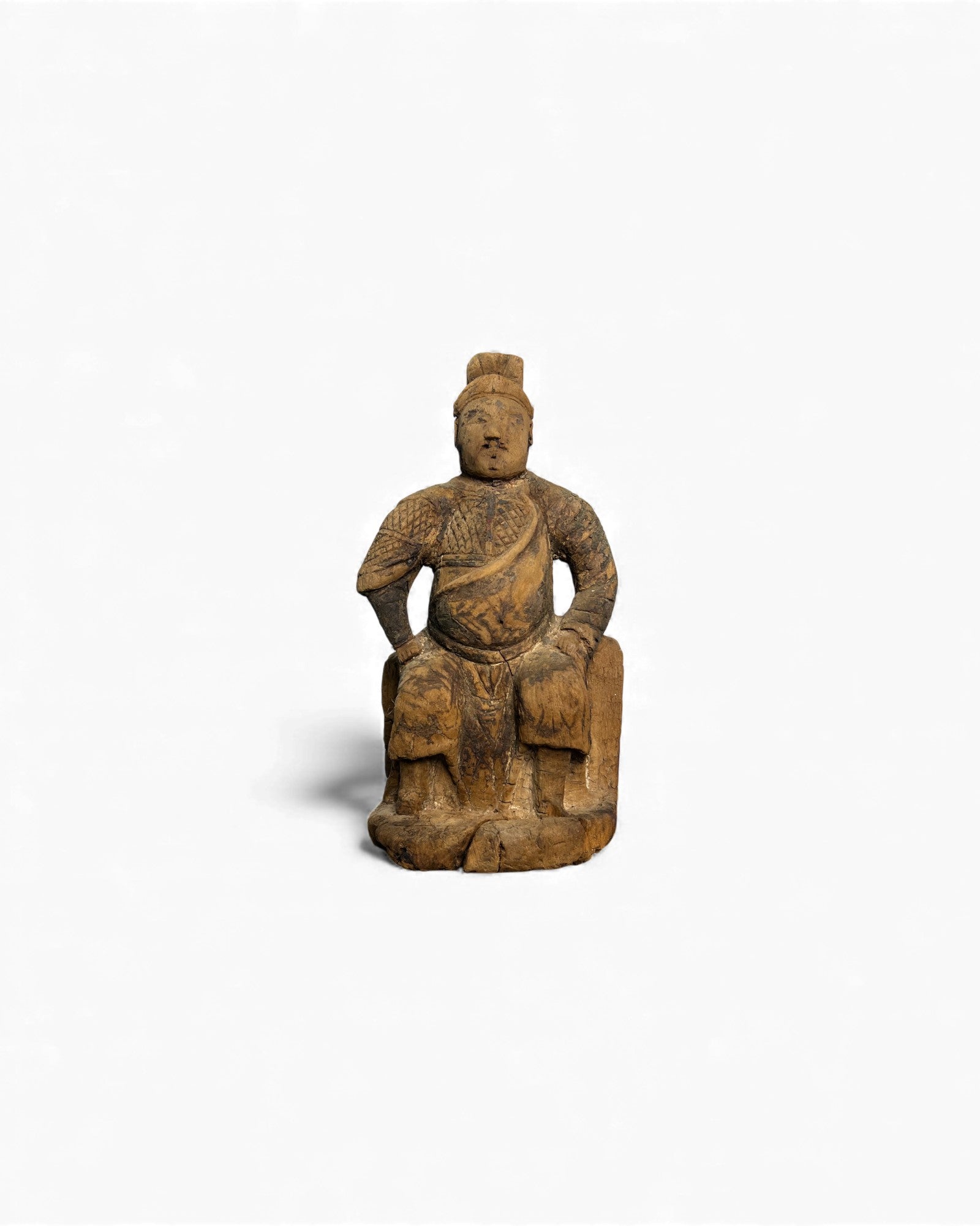 Shanxi Carved Wooden Taoist Deity Figure - Surround Living - 1