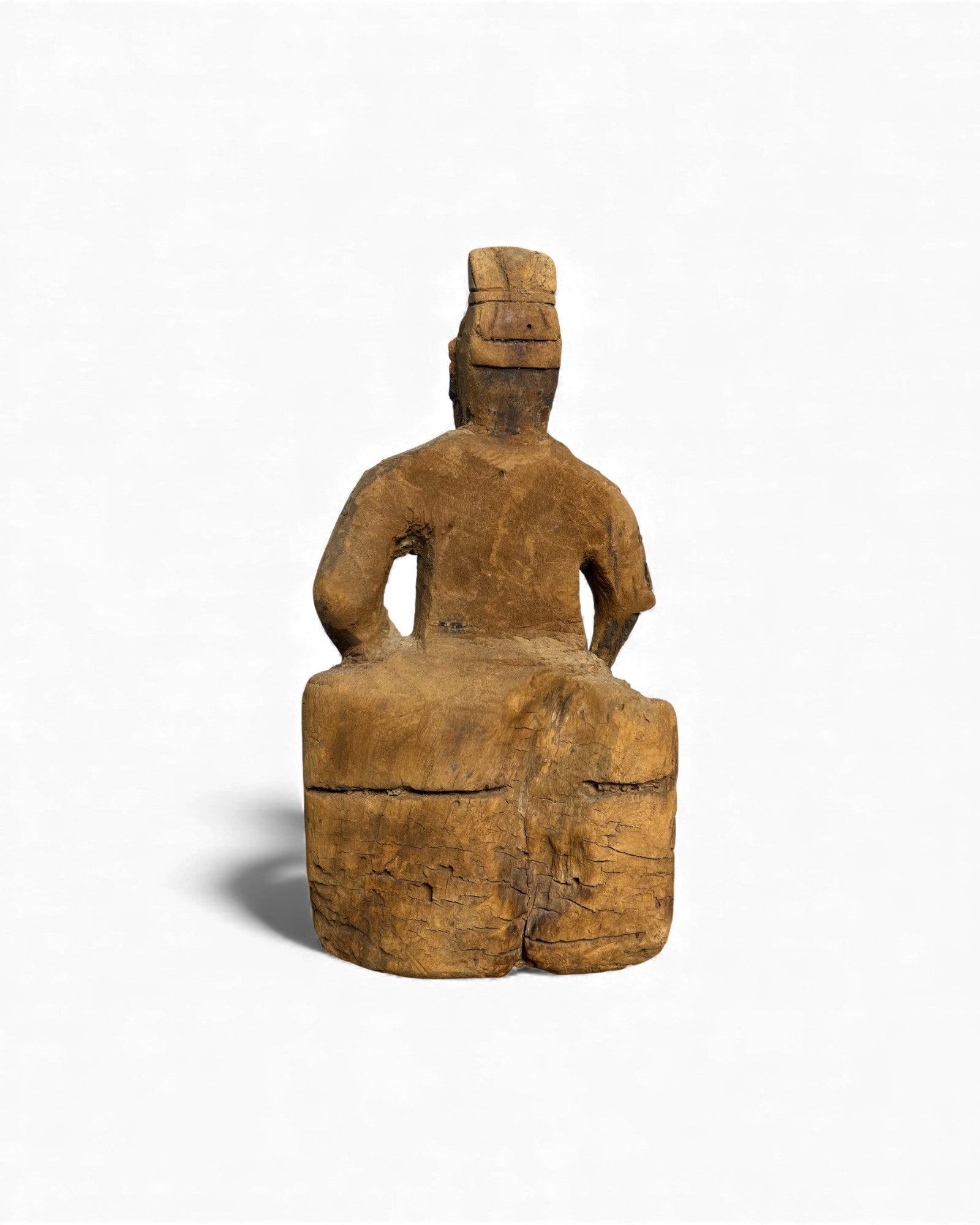 Shanxi Carved Wooden Taoist Deity Figure - Surround Living - 5