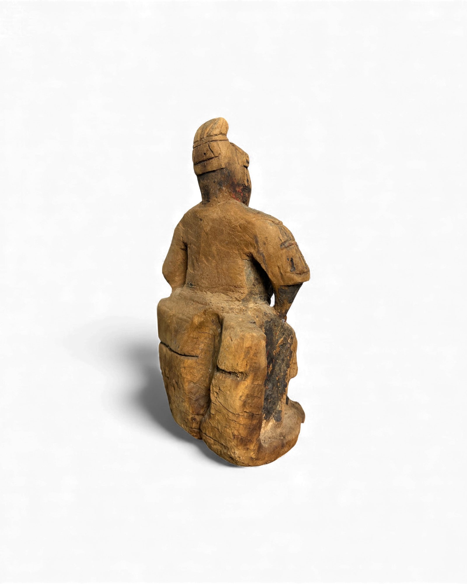 Shanxi Carved Wooden Taoist Deity Figure - Surround Living - 6