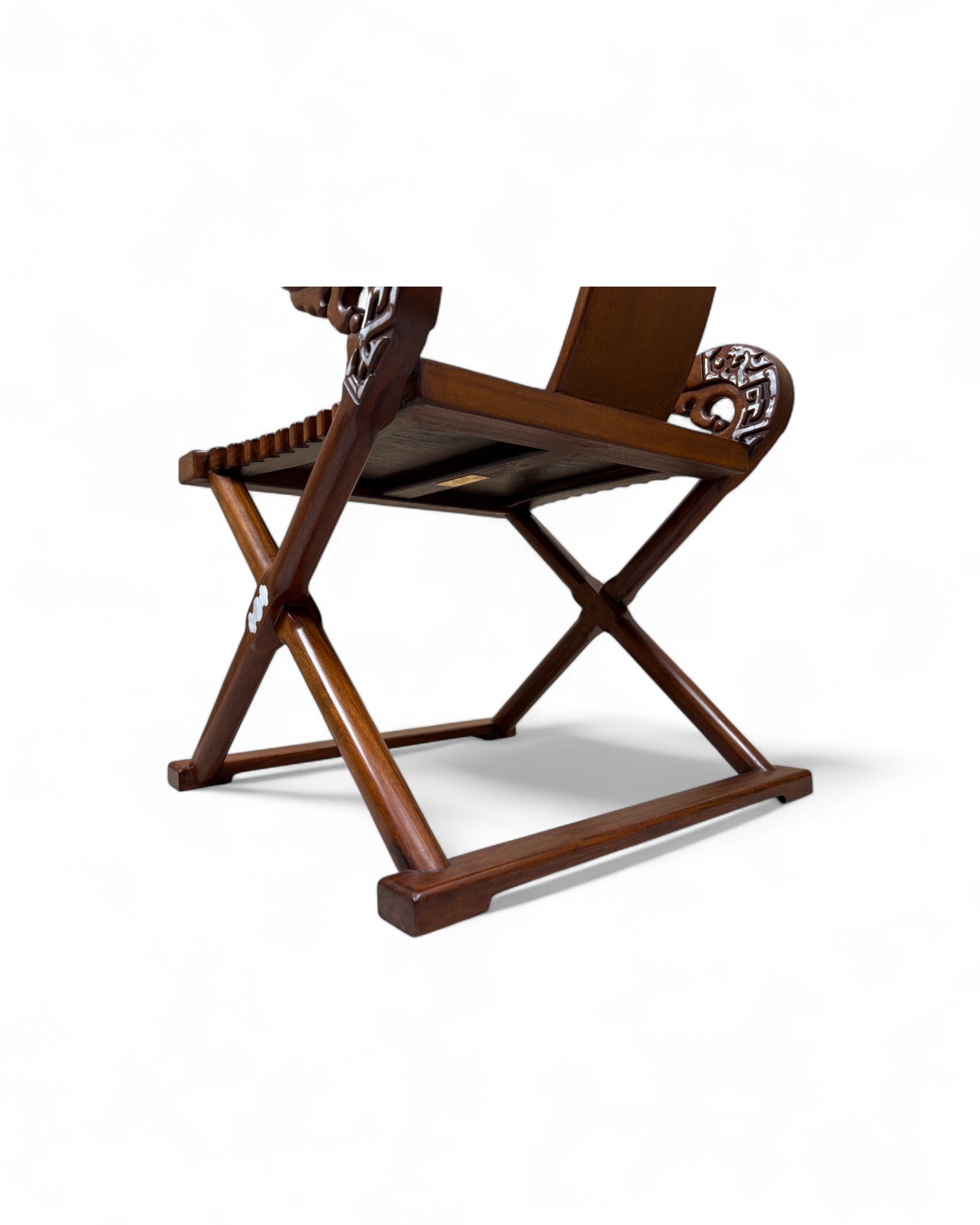 Chinese Reproduction Ming-style folding Horseshoe-back Armchair