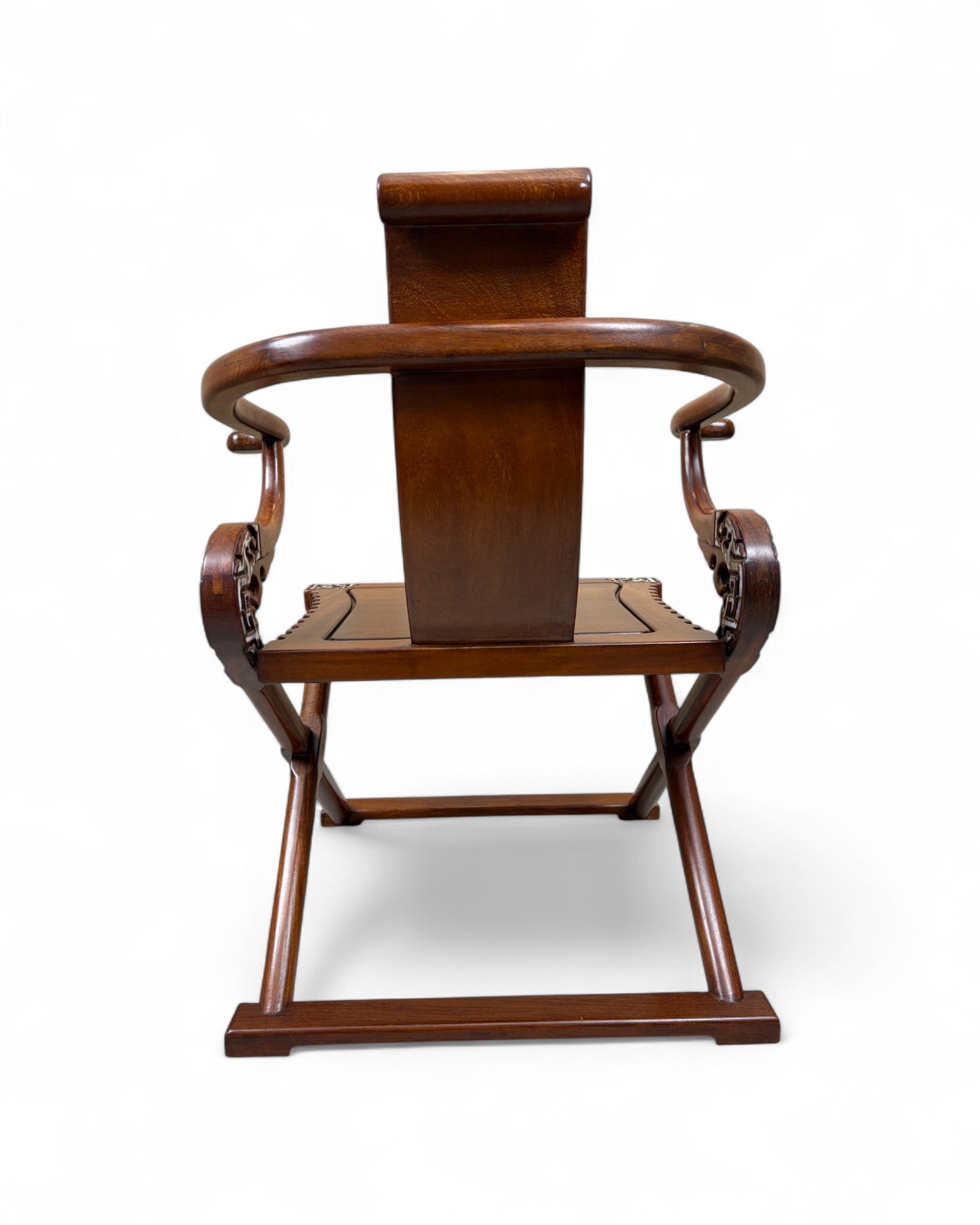 Chinese Reproduction Ming-style folding Horseshoe-back Armchair
