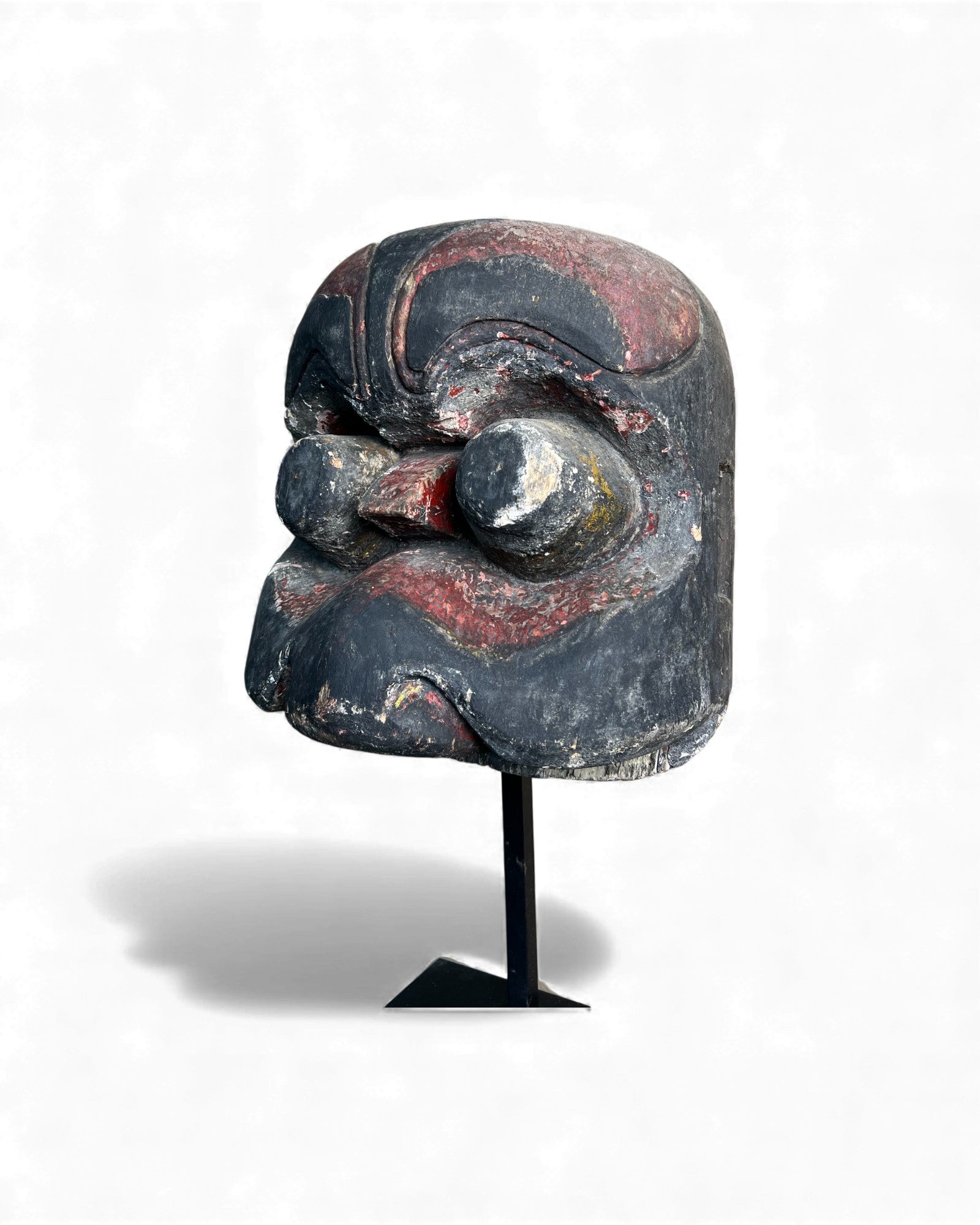 Hunan Folk Festival Mask in Red and Black Pigment - Surround Living - 4