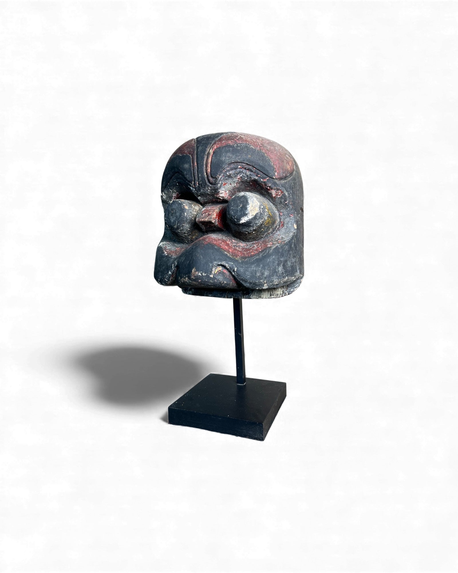 Hunan Folk Festival Mask in Red and Black Pigment - Surround Living - 5