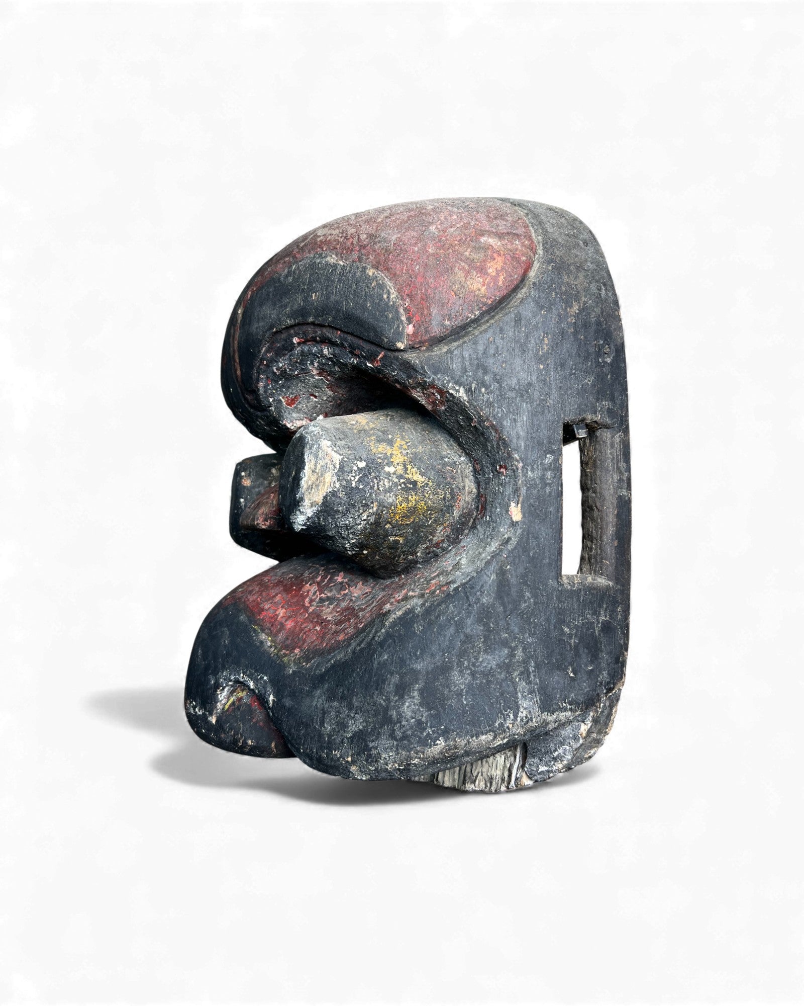 Hunan Folk Festival Mask in Red and Black Pigment - Surround Living - 9