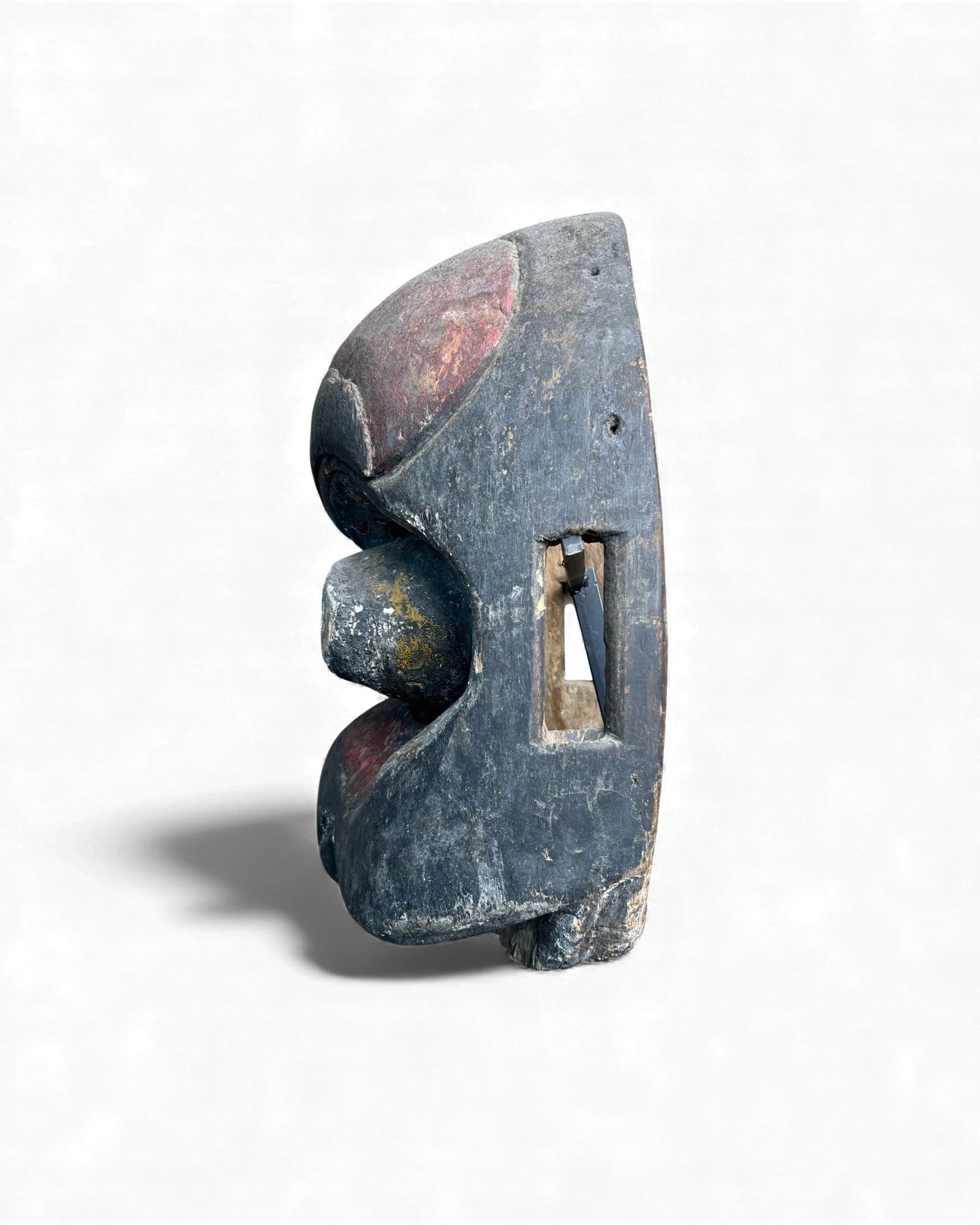 Hunan Folk Festival Mask in Red and Black Pigment - Surround Living - 10