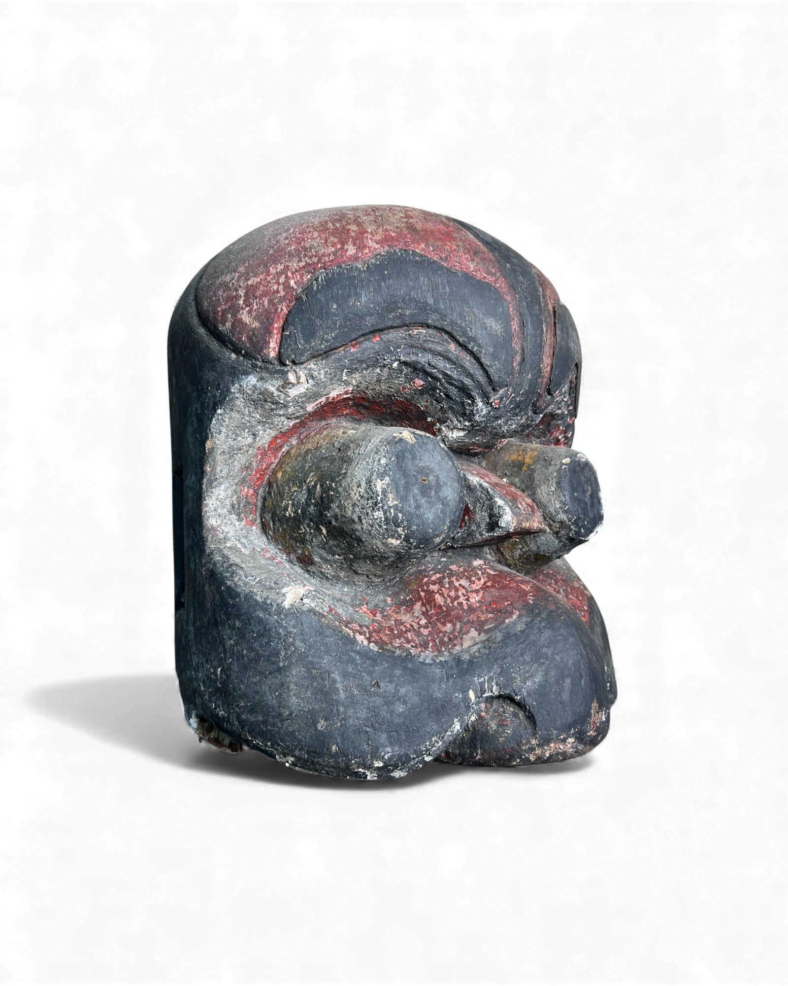 Hunan Folk Festival Mask in Red and Black Pigment - Surround Living - 14