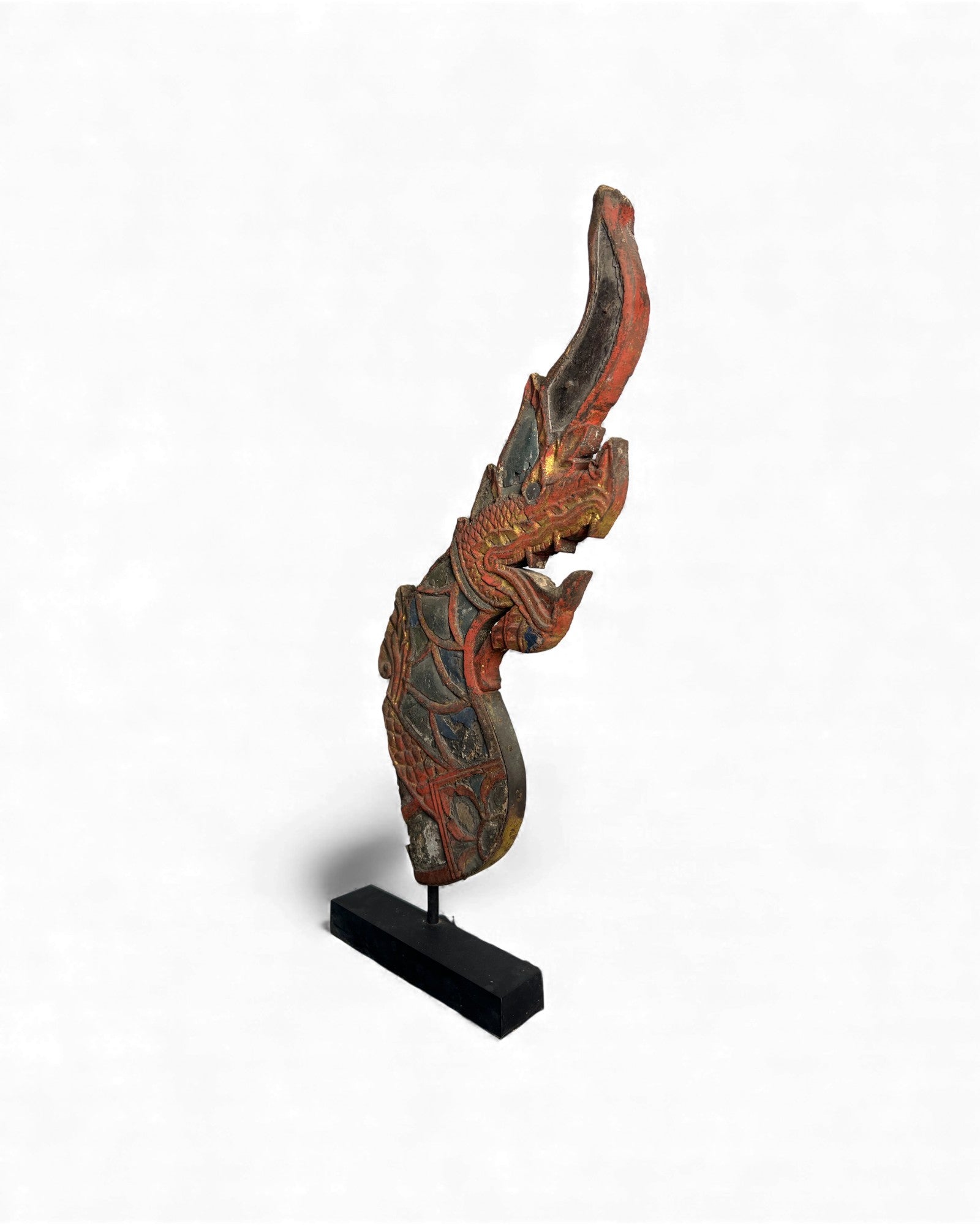 Thai Naga Architectural Finial - Set of 2 - Surround Living - 19